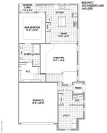 TH Building 2 Unit 2 ML - Villas at Mustang Lakes: Celina, Texas - American Legend Homes