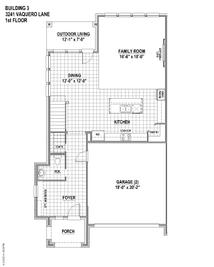 TH Building 3 Unit 1 ML - Villas at Mustang Lakes: Celina, Texas - American Legend Homes