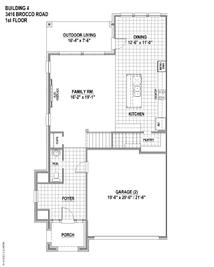 TH Building 4 Unit 1 ML - Villas at Mustang Lakes: Celina, Texas - American Legend Homes