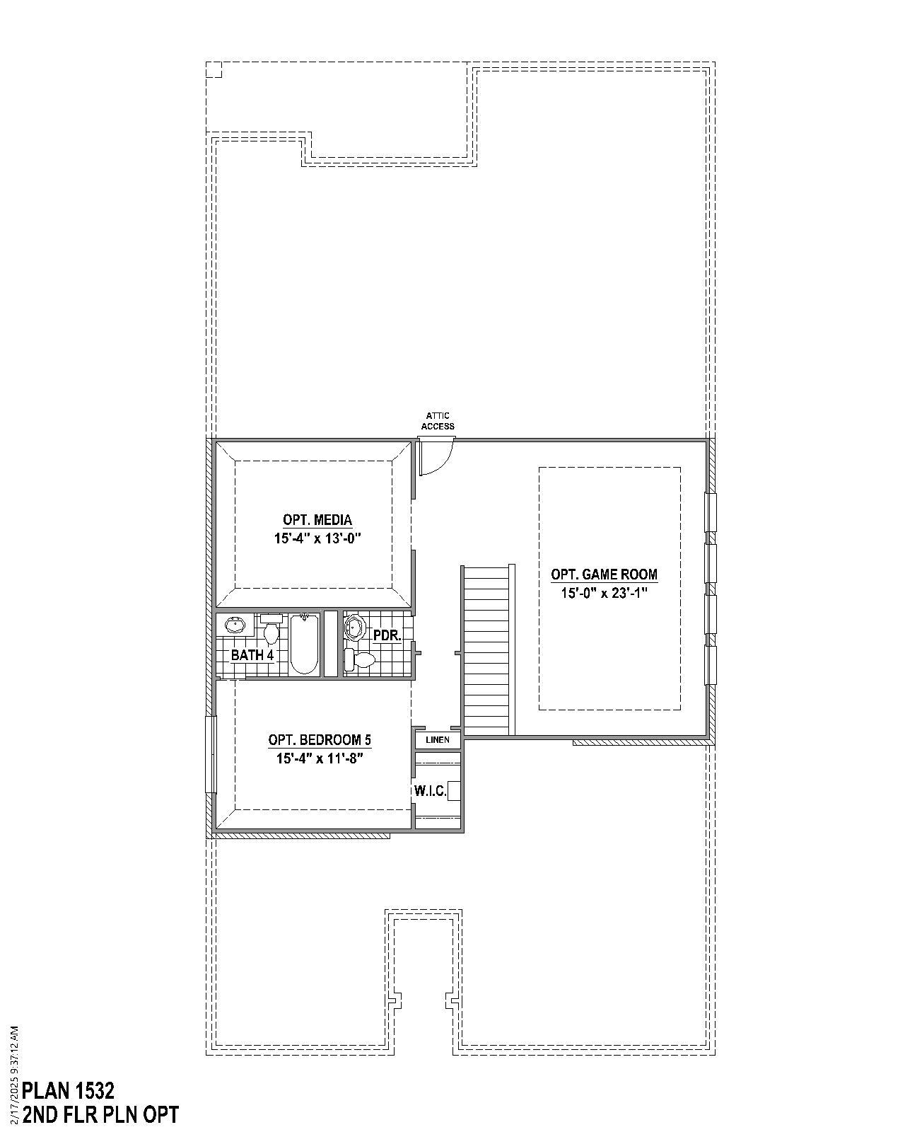 Plan 1532 2nd Floor