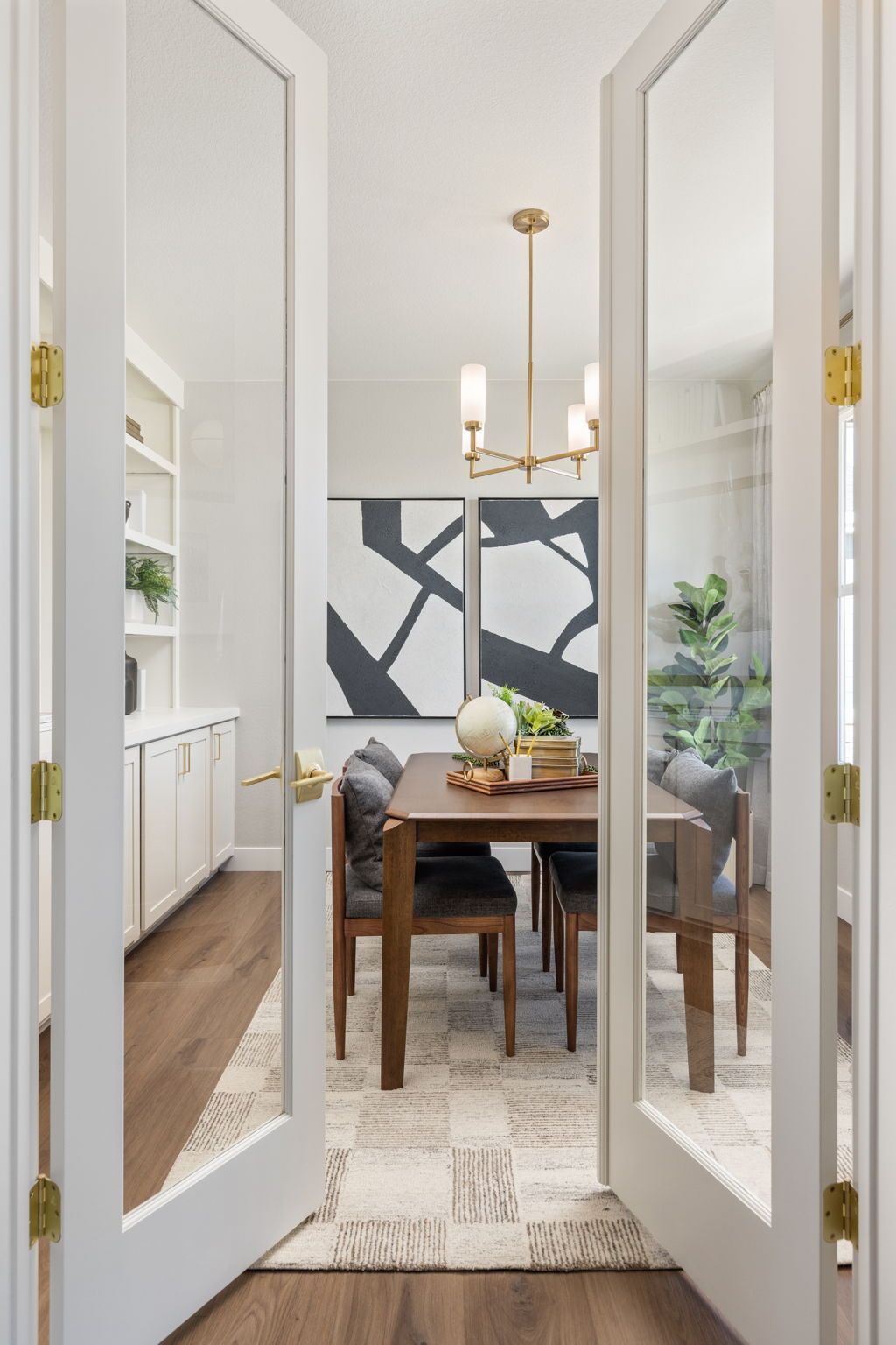 Plan C405 - Representative Photo - Home Office featuring French Doors
