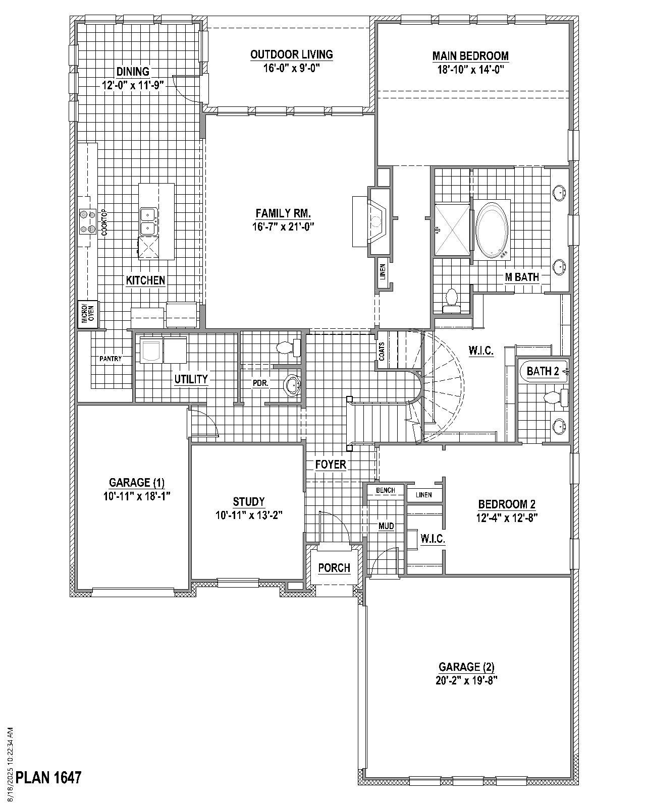 Plan 1647 1st Floor