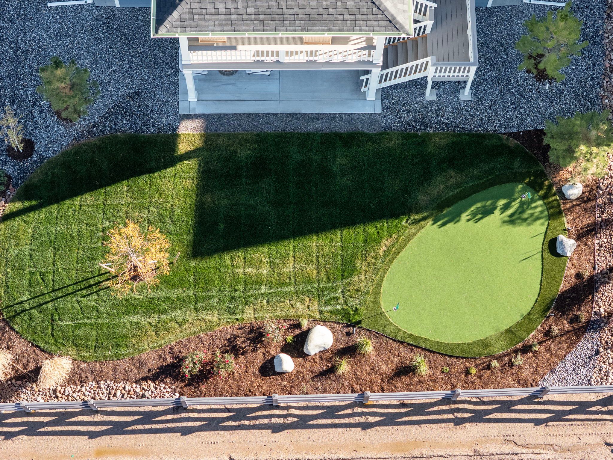 Plan C411 - American Legend Homes' Model in Sterling Ridge - Aerial of Backyard