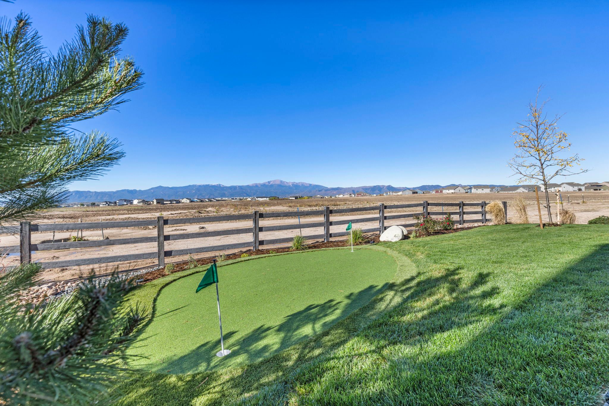 Plan C411 - American Legend Homes' Model in Sterling Ridge - Views from backyard