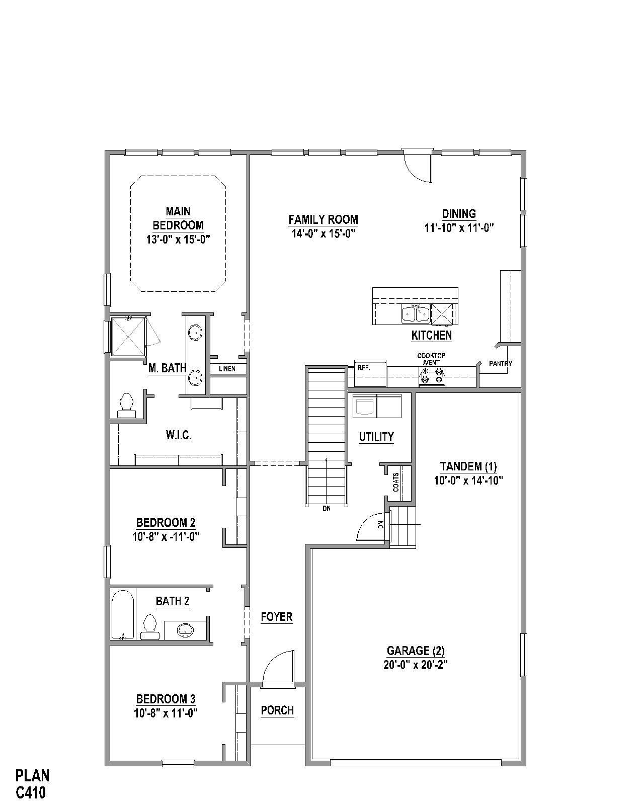 Plan C410 1st Floor