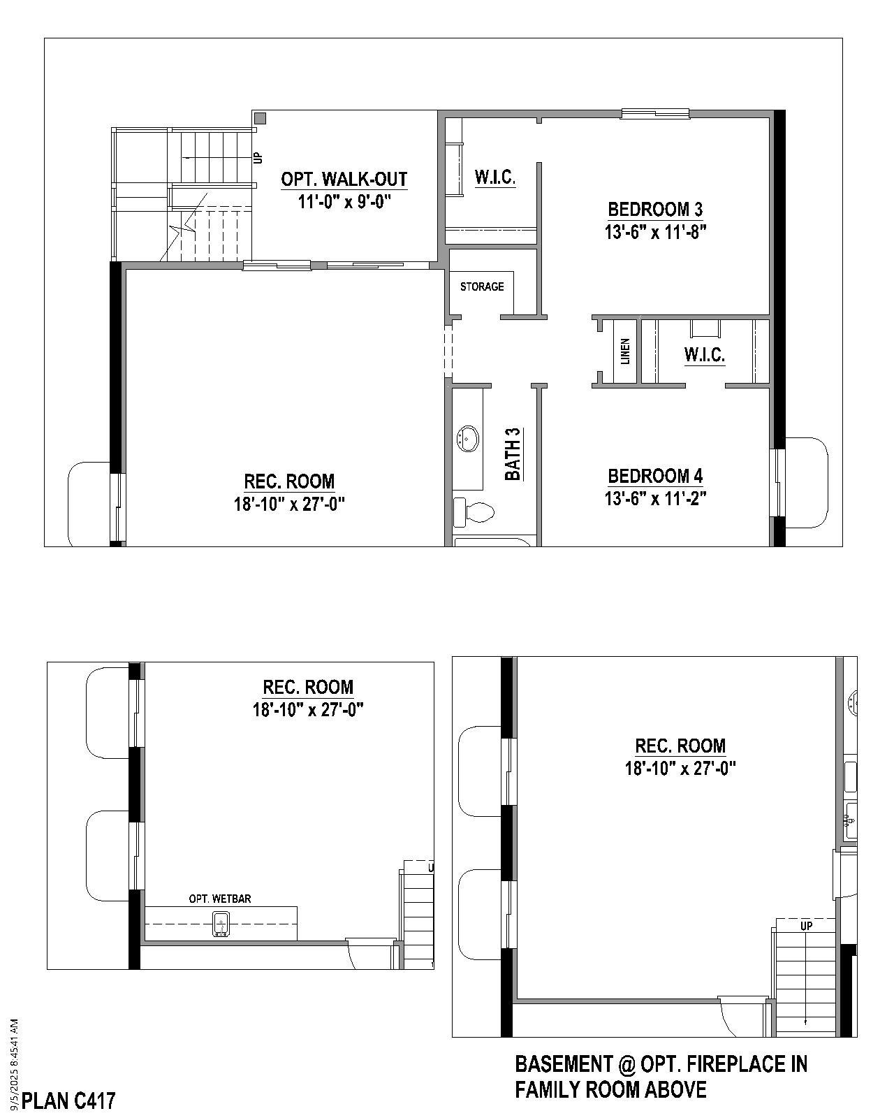 Plan C417 Base Rec