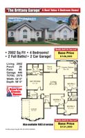 The Brittany Garage Floor Plan - American Classic Homes