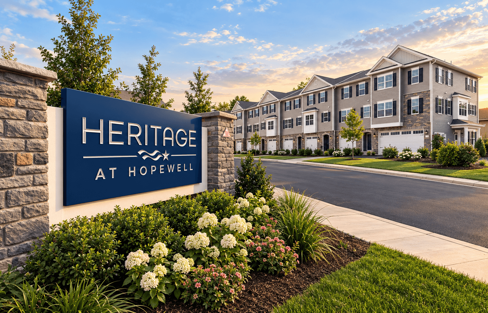 casa en Heritage at Hopewell - Townhome Collection por American Properties Maps
