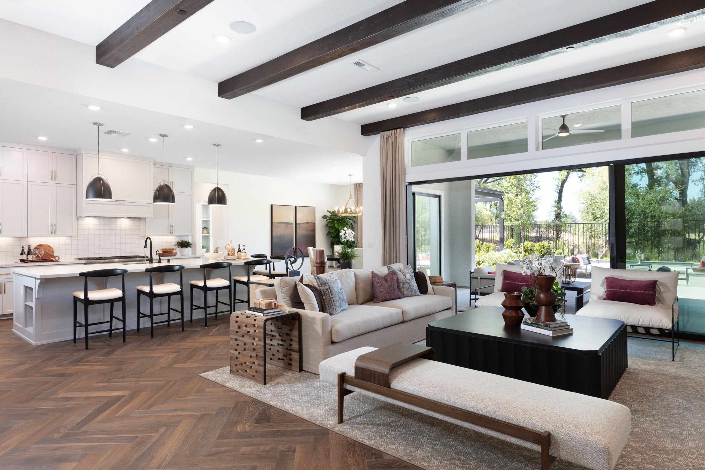 Plan 4- Great Room - Kitchen 