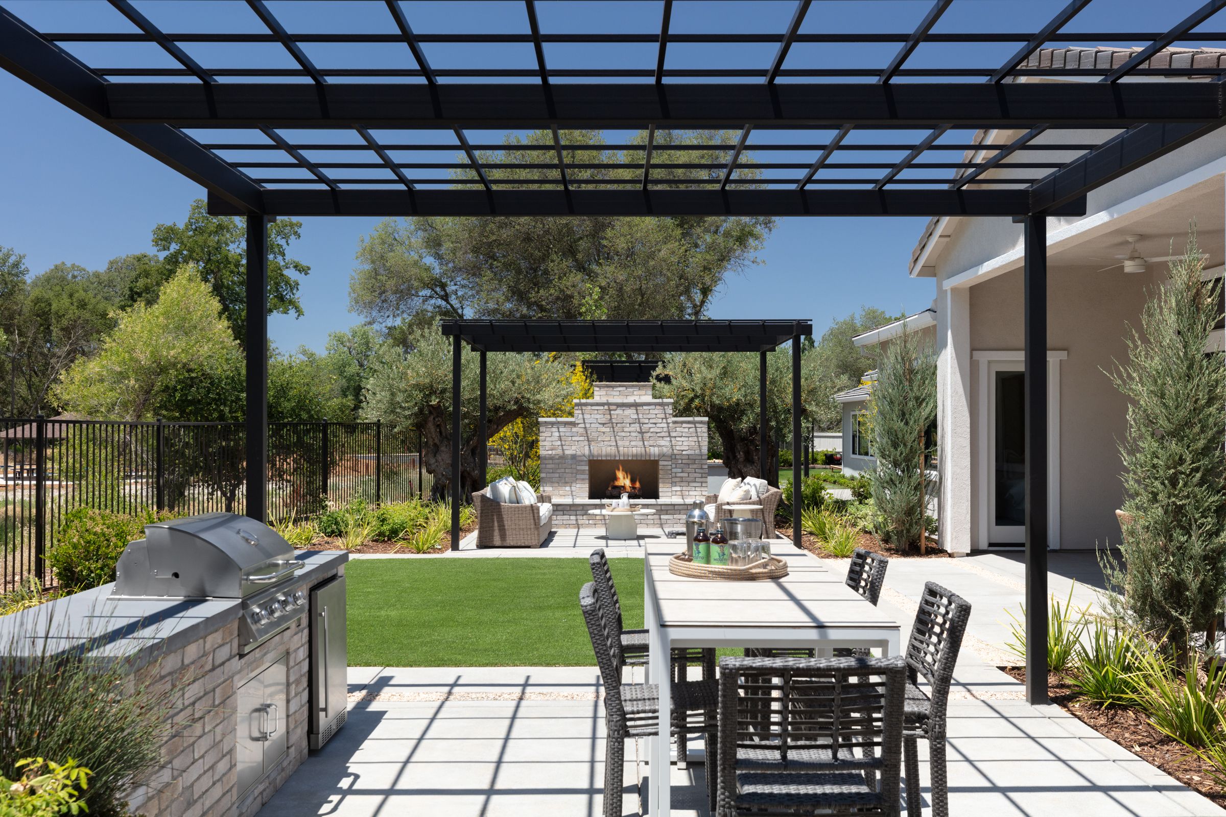 Whitehawk Model Home Backyard 