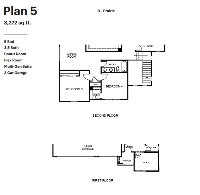 Plan 5 D- Prairie