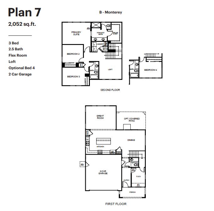 Plan 7 B- Monterey 