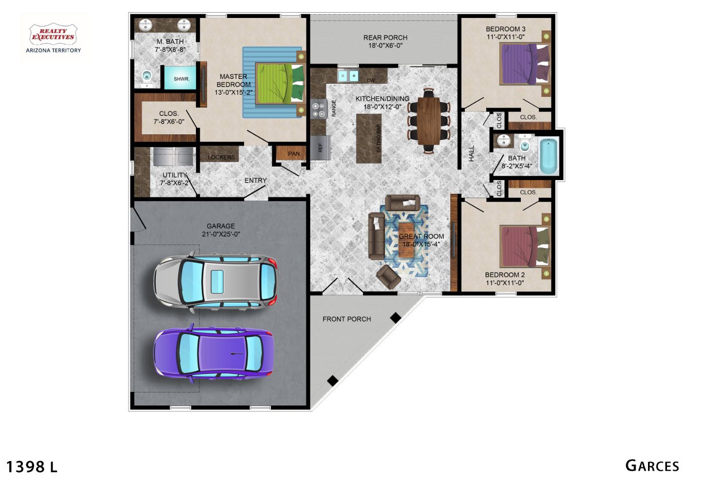 Left side garage entrance