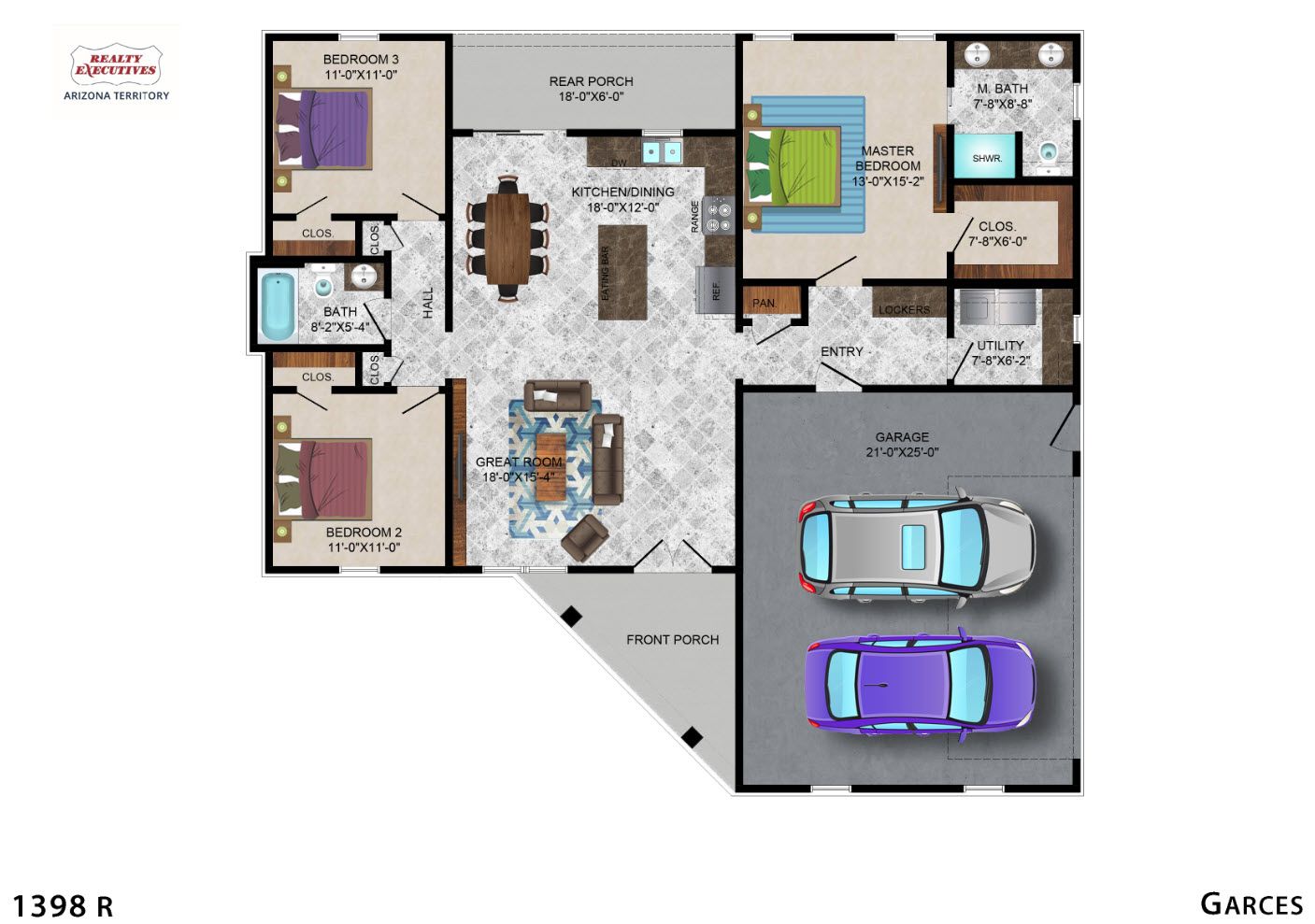 Right side garage entrance