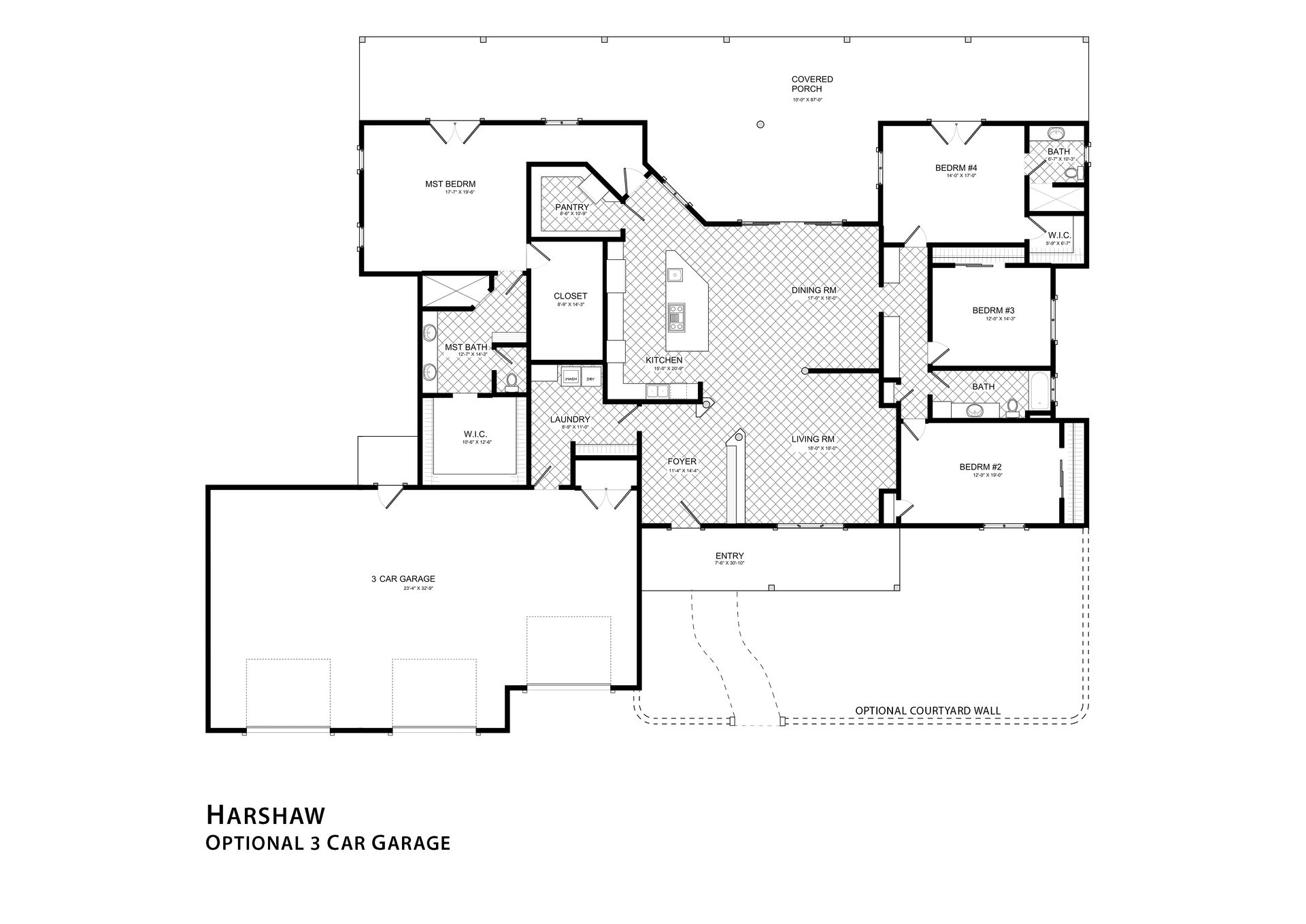 3 Car Garage
