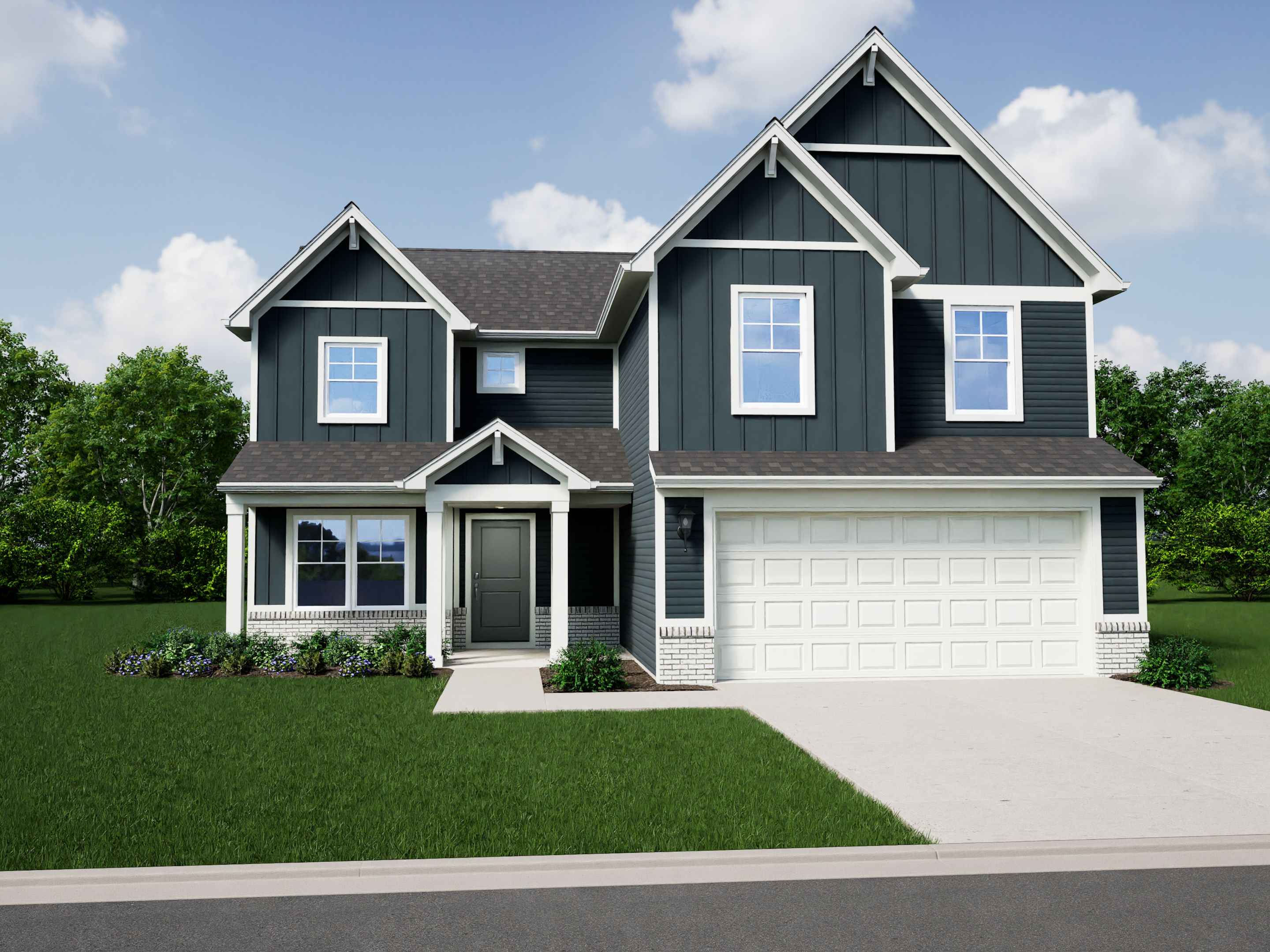 Elevation D, Brick A