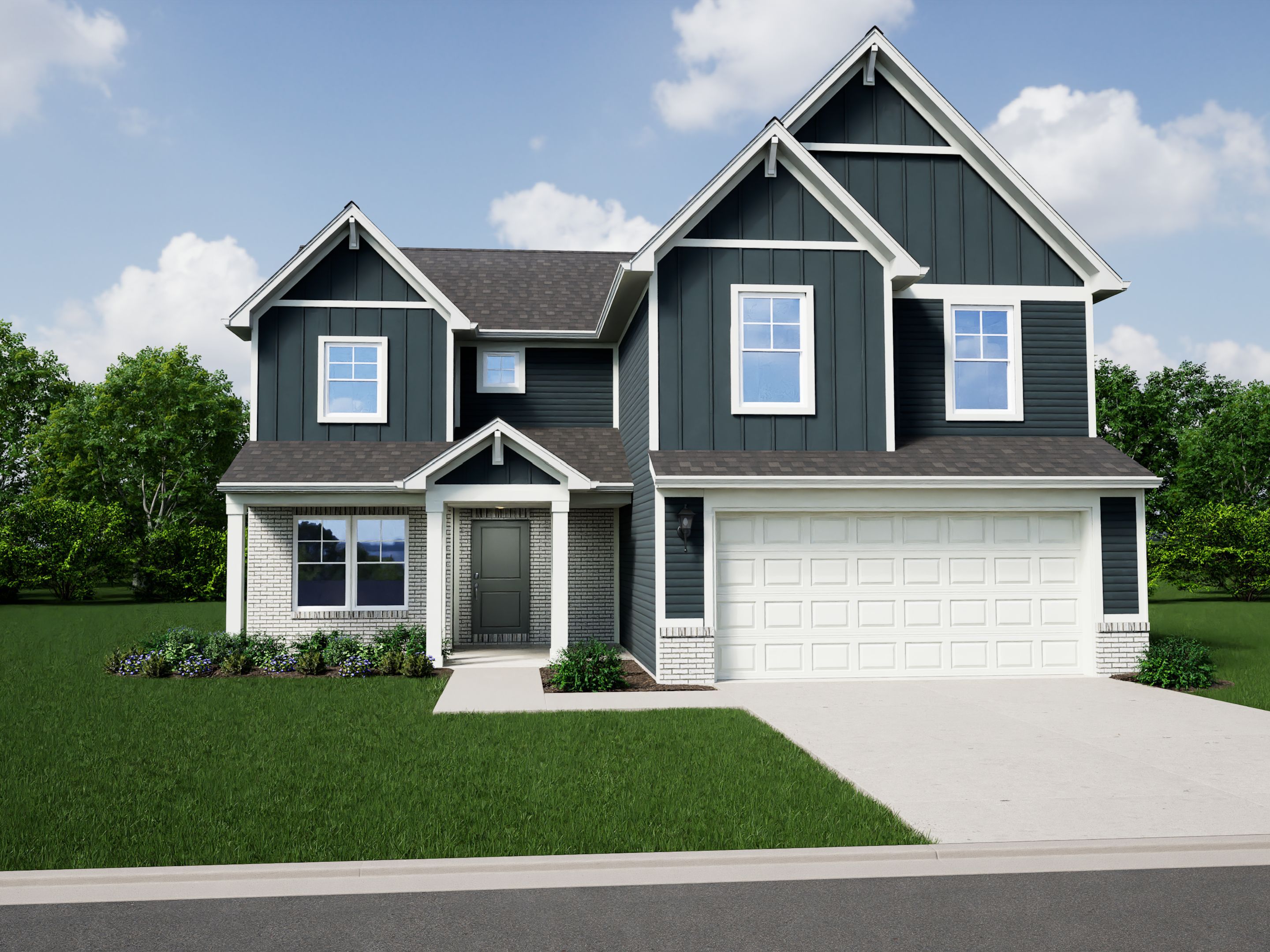 Elevation D, Brick B