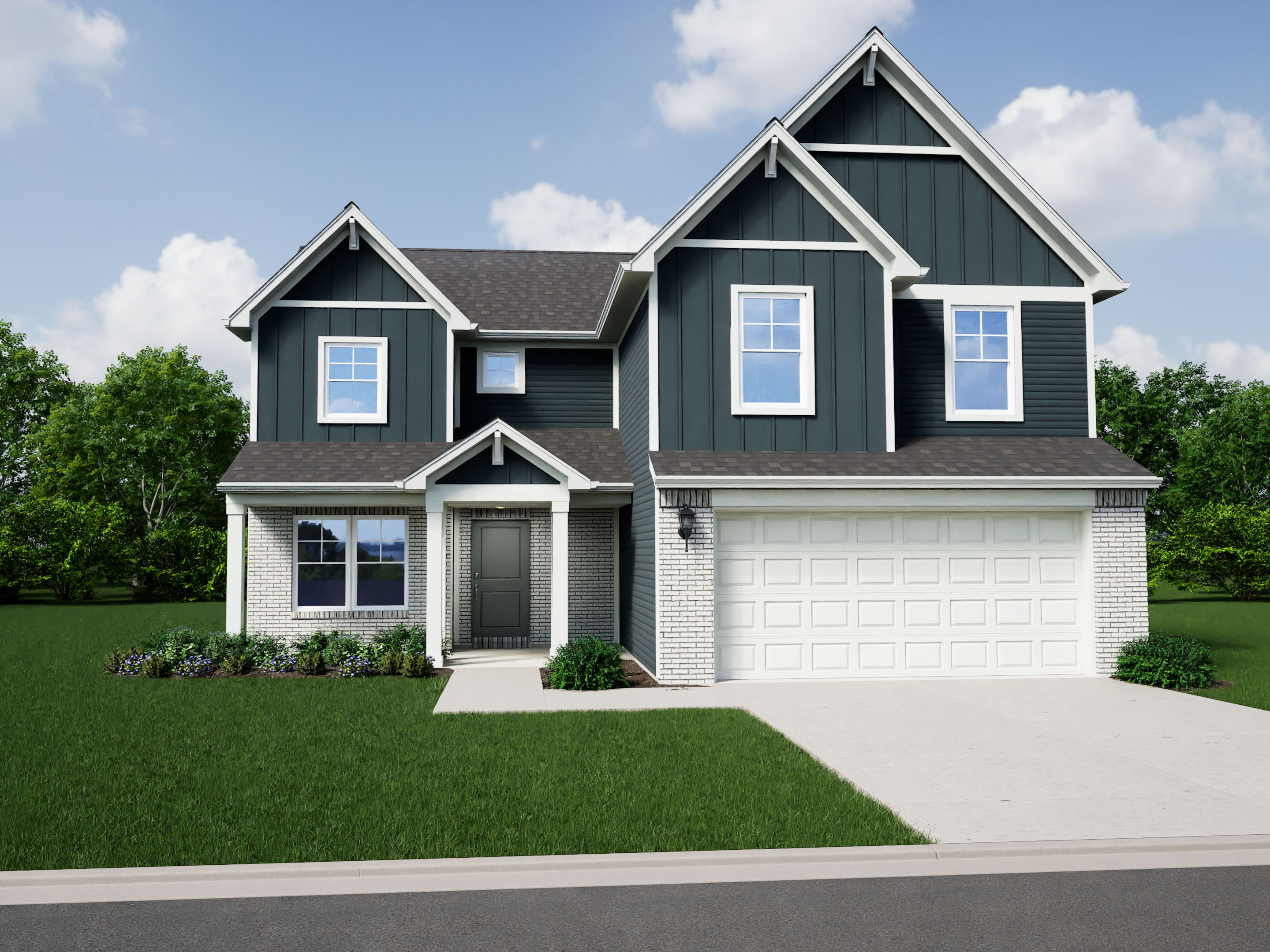 Elevation D, Brick C