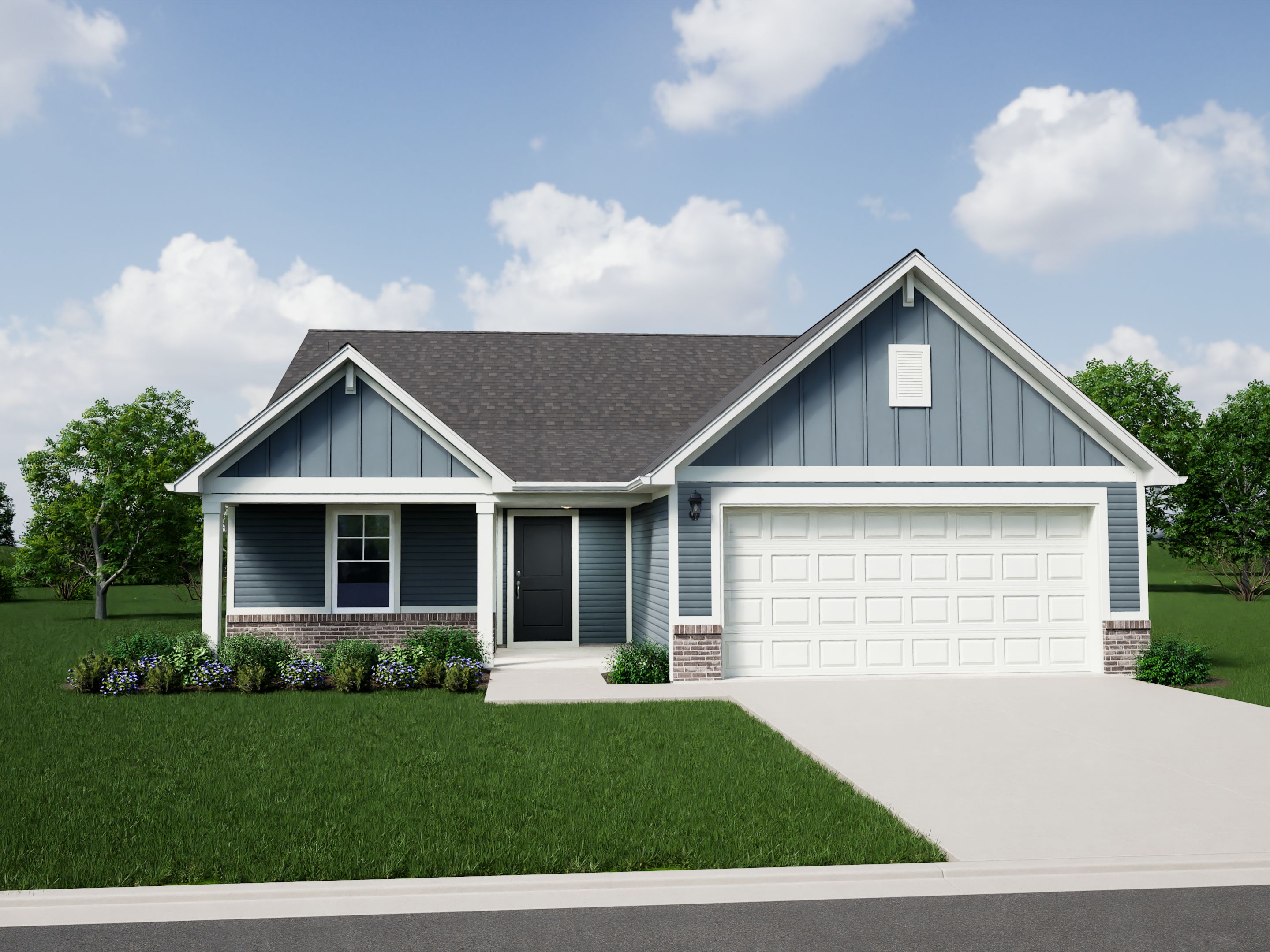 Elevation C, Brick A