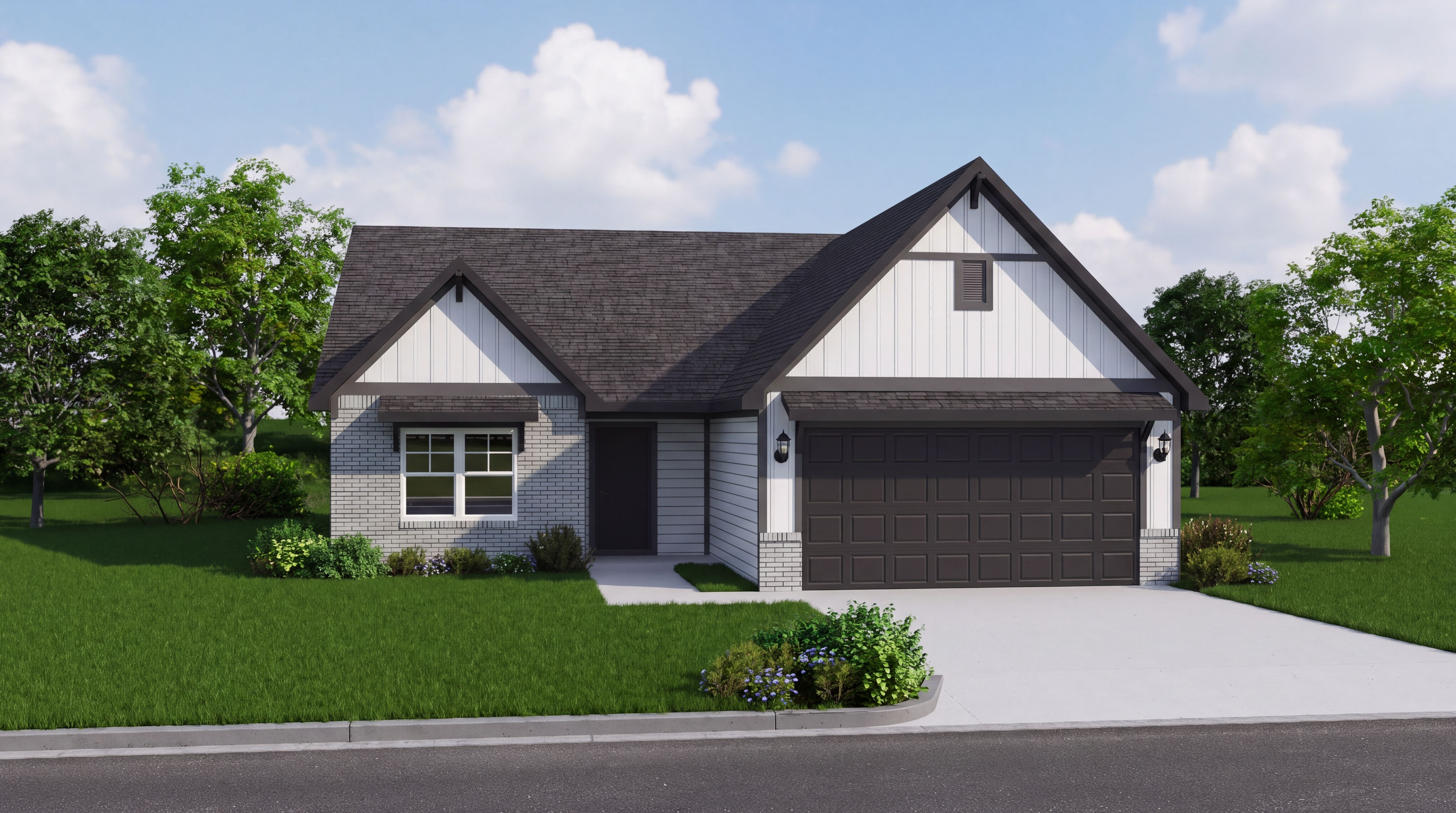 Elevation E, Brick B