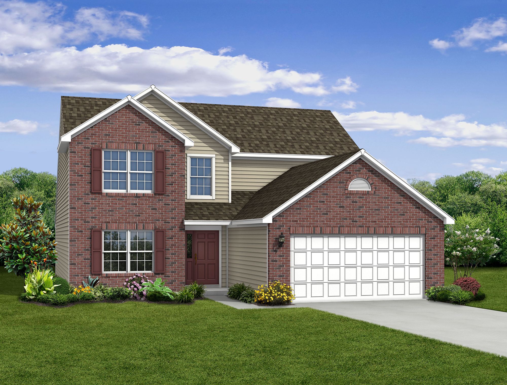 The Cottonwood Plan at Bluffs at Youngs Creek in Franklin, IN by Arbor