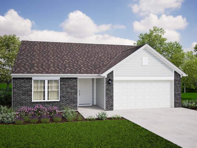 Elevation A - Brick Option B