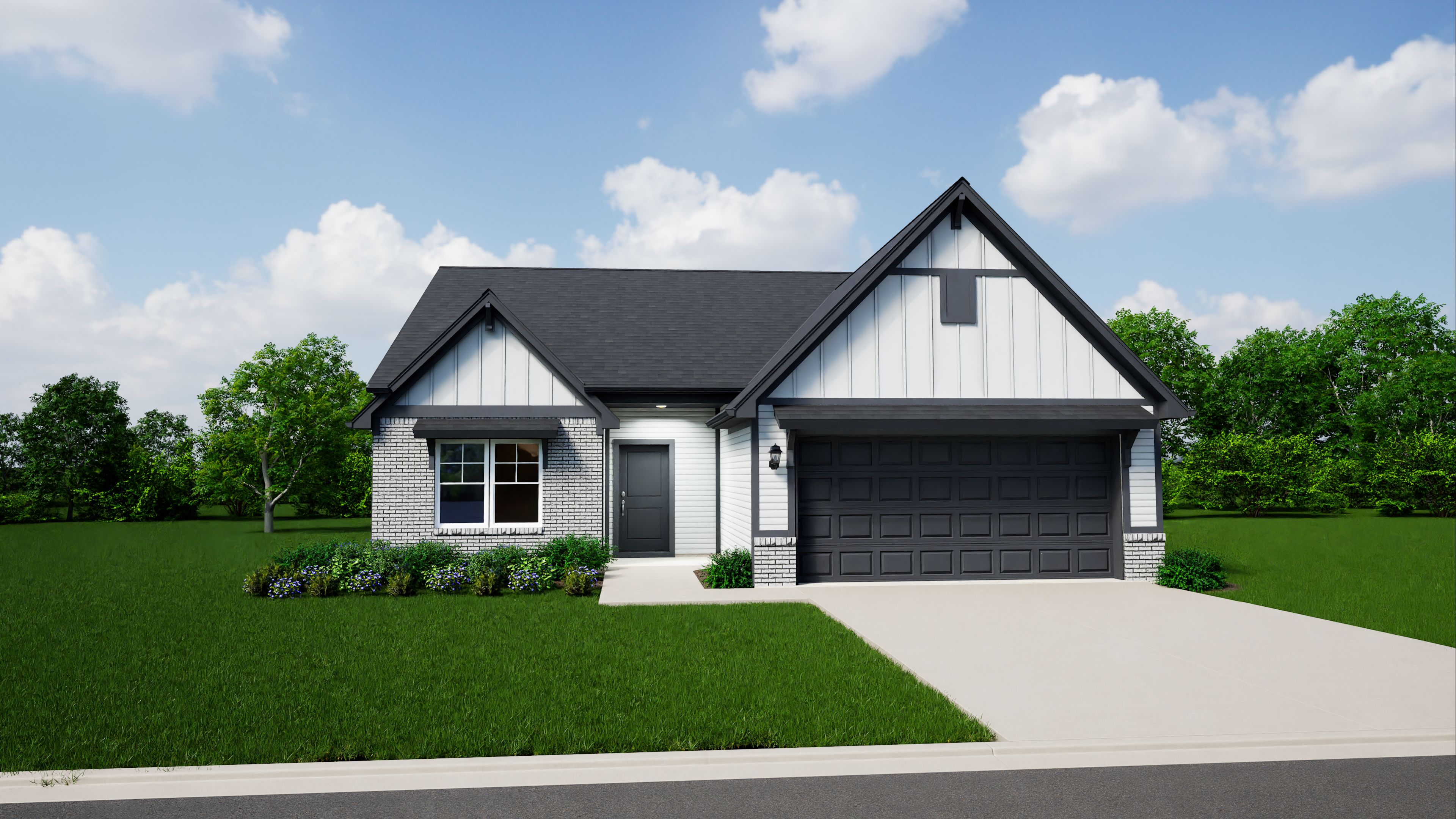 Elevation E, Brick B