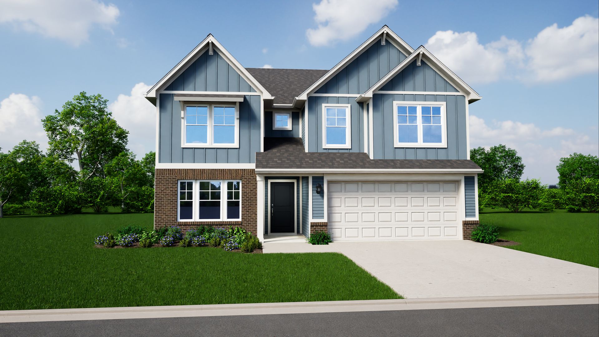 Elevation E, Brick B