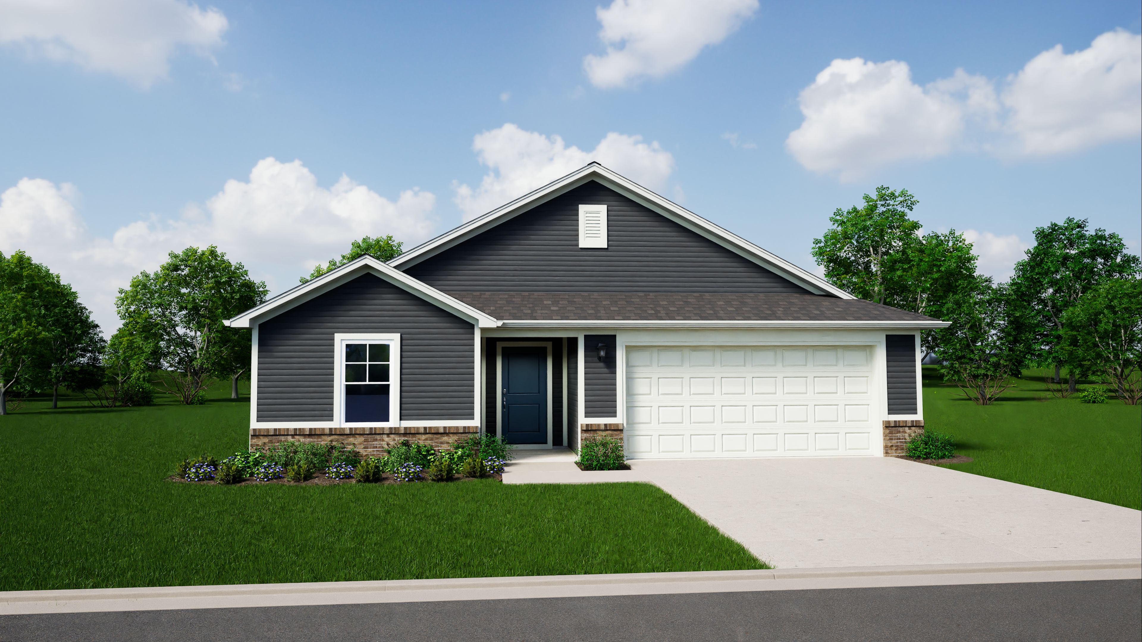 Elevation A, Brick A