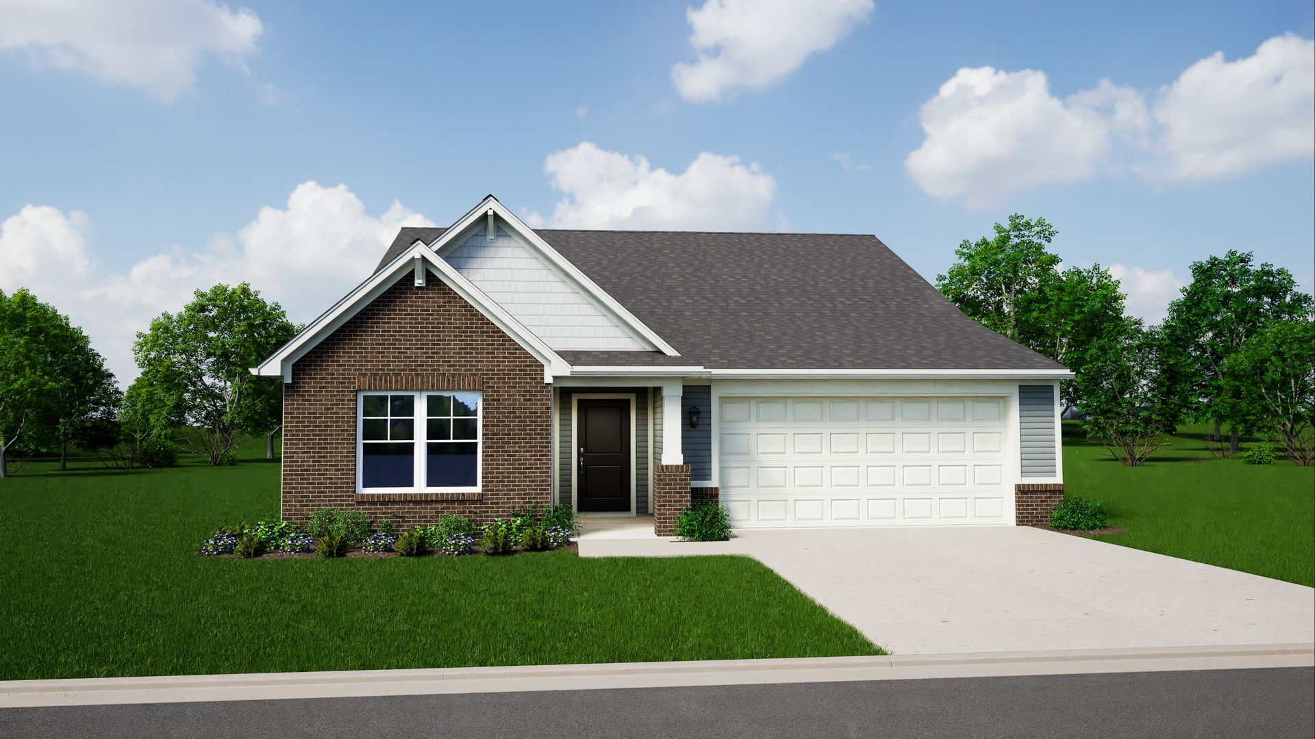 Elevation E, Brick B