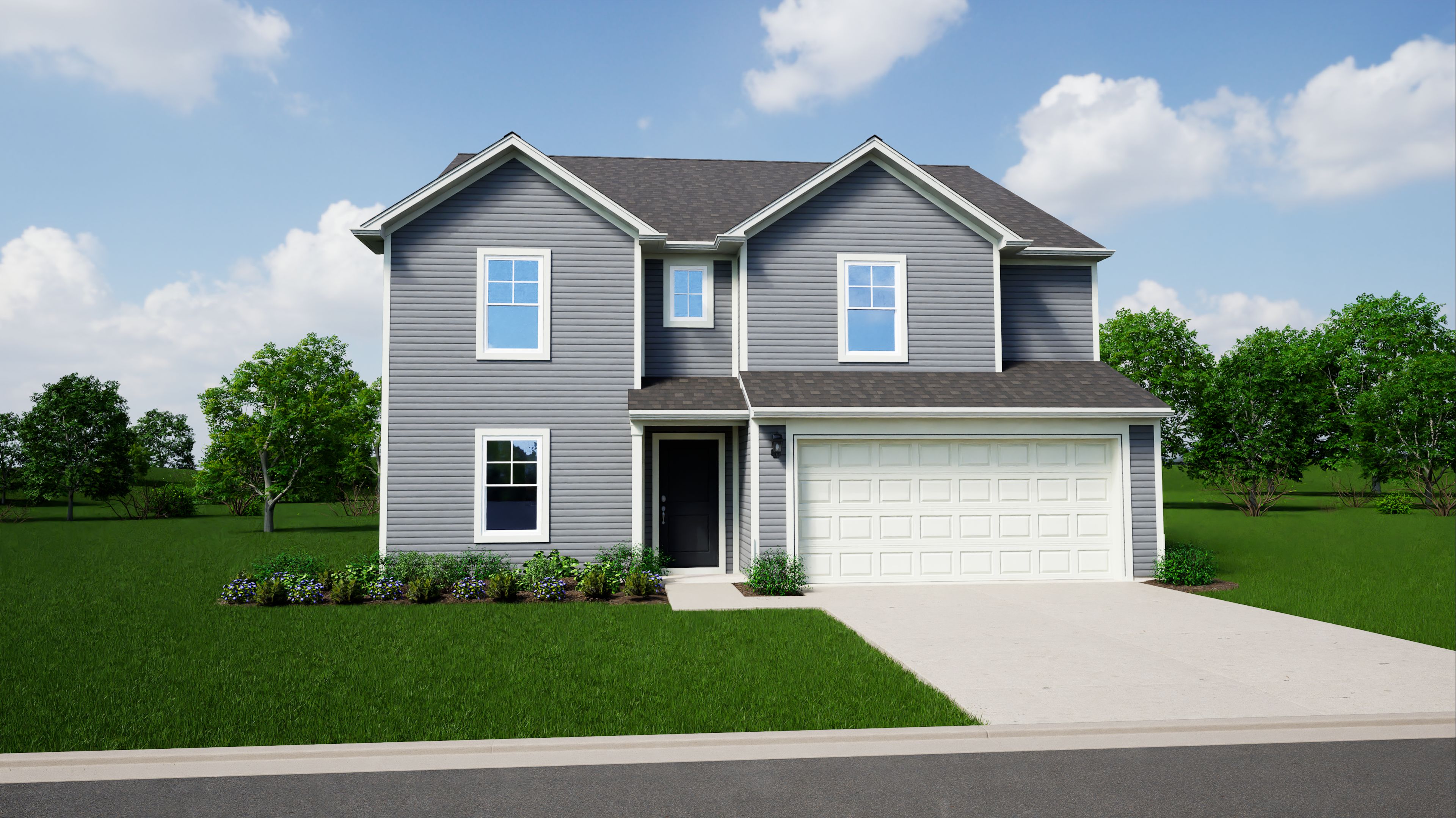 Elevation A, No Brick