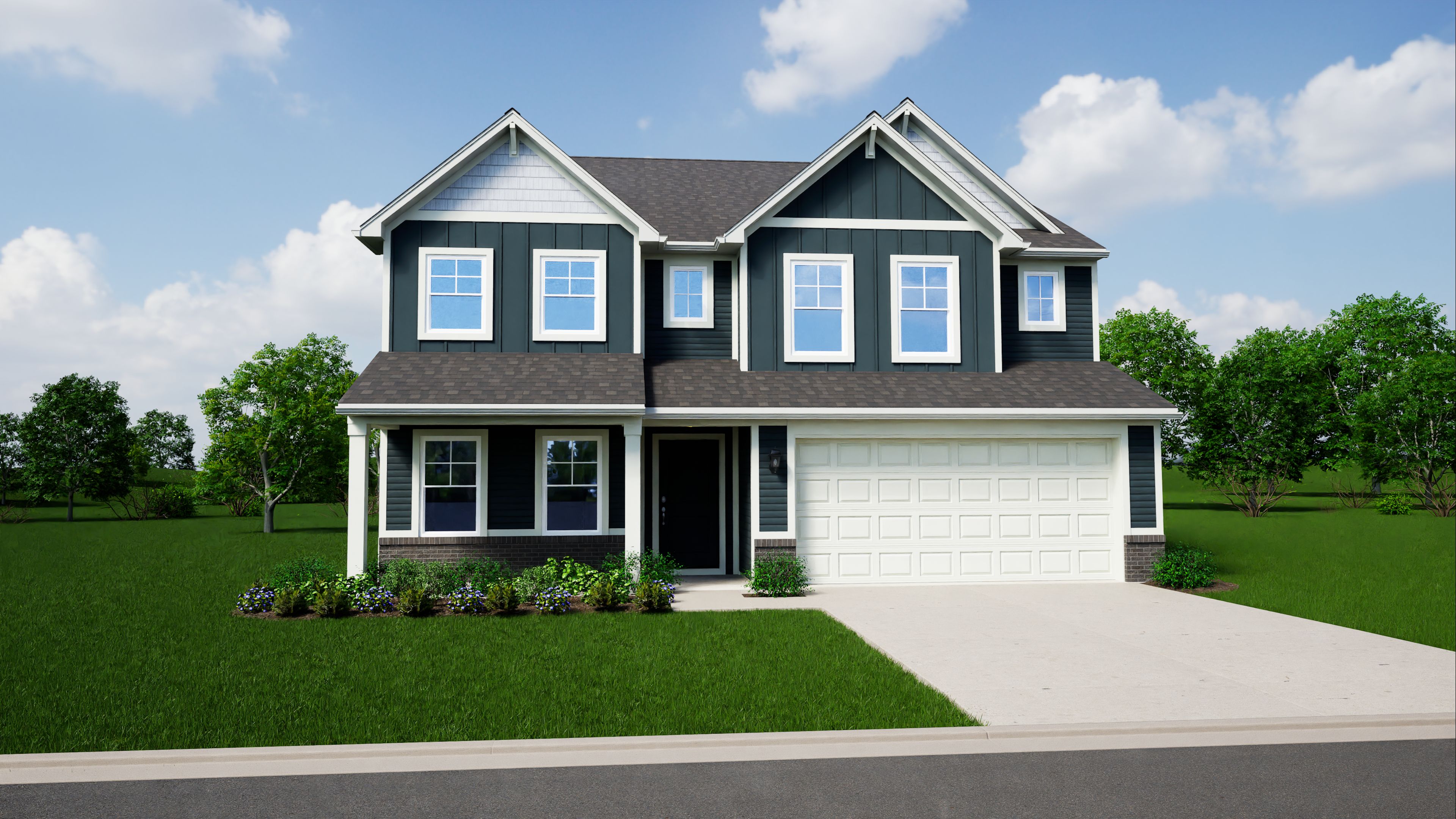 Elevation D, Brick A