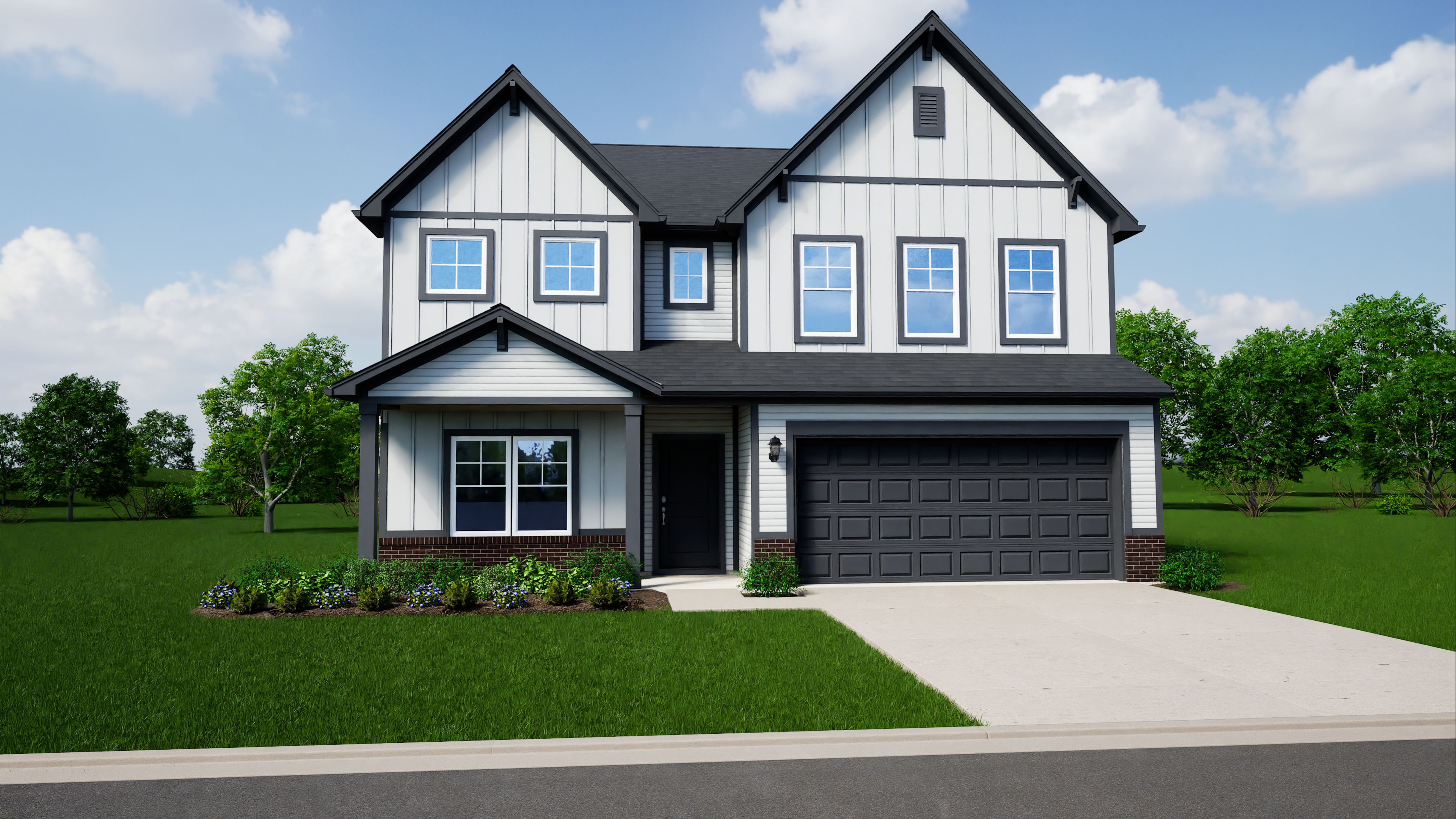 Elevation E, Brick A