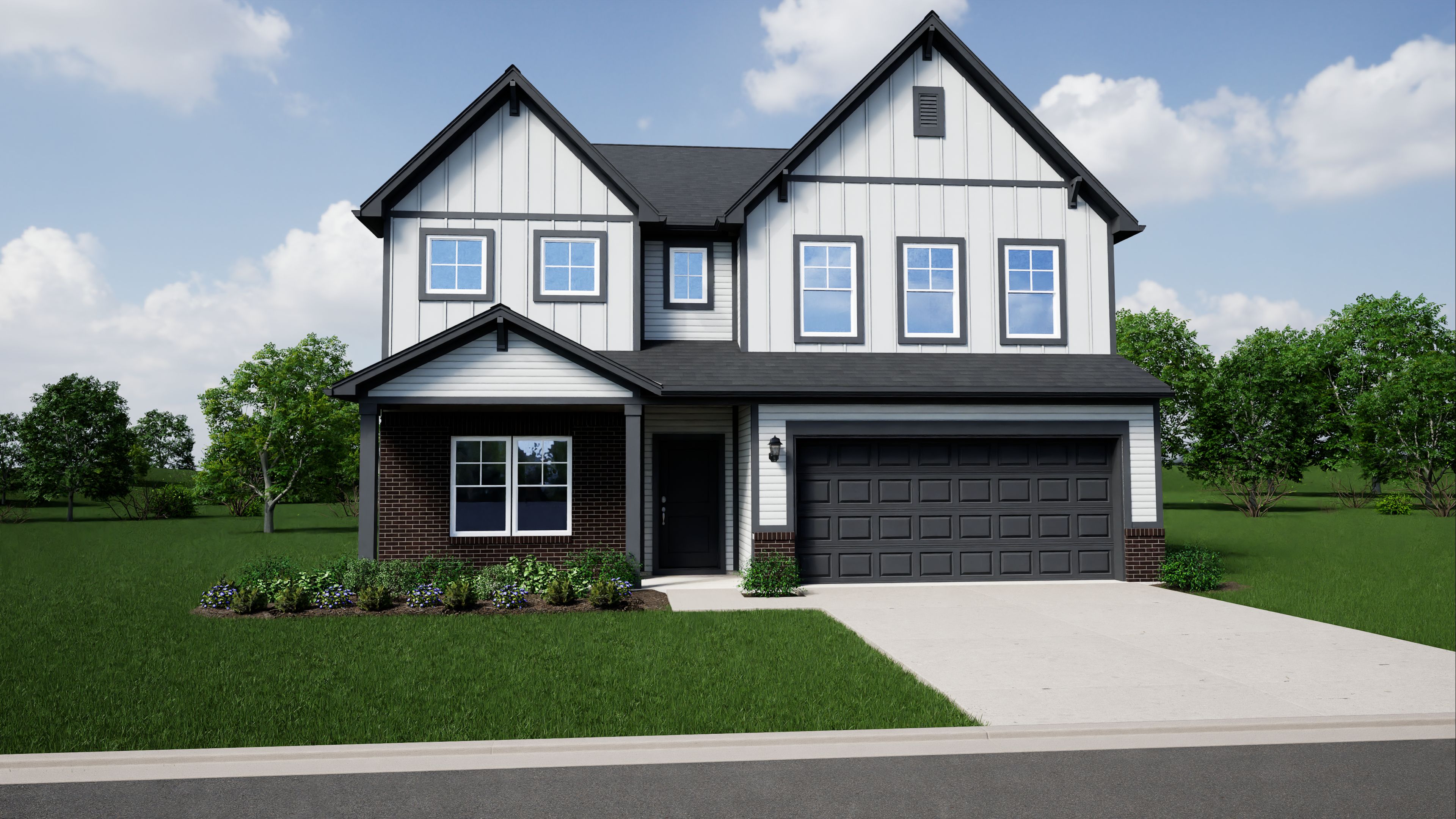 Elevation E, Brick B