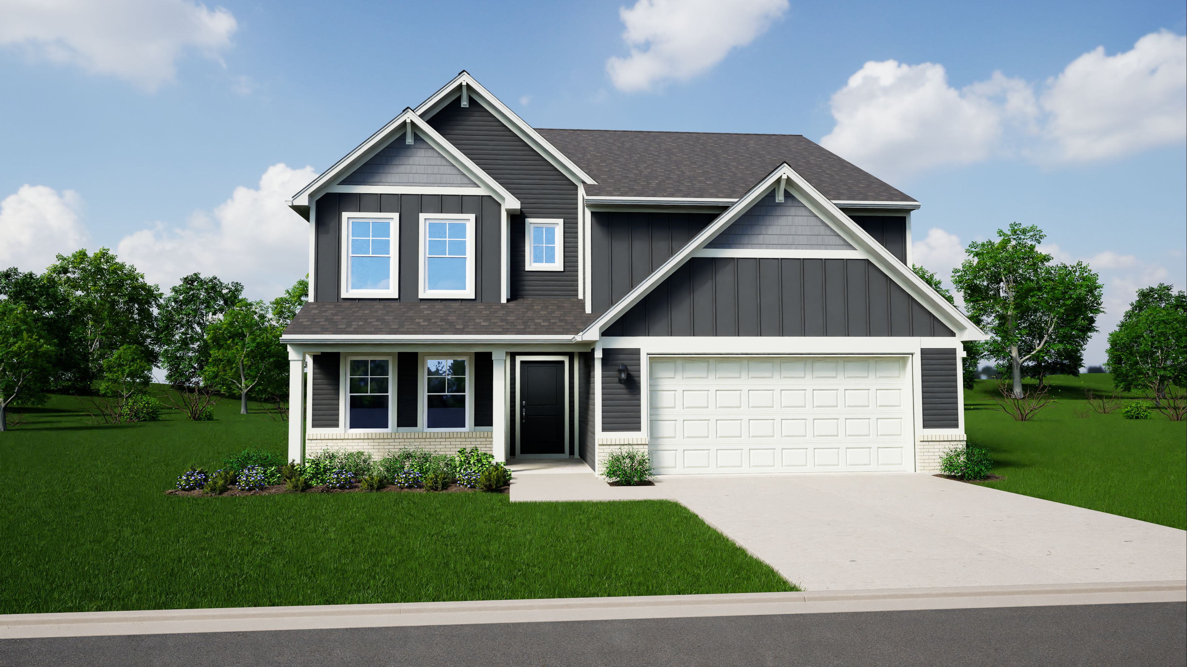 Elevation D, Brick A