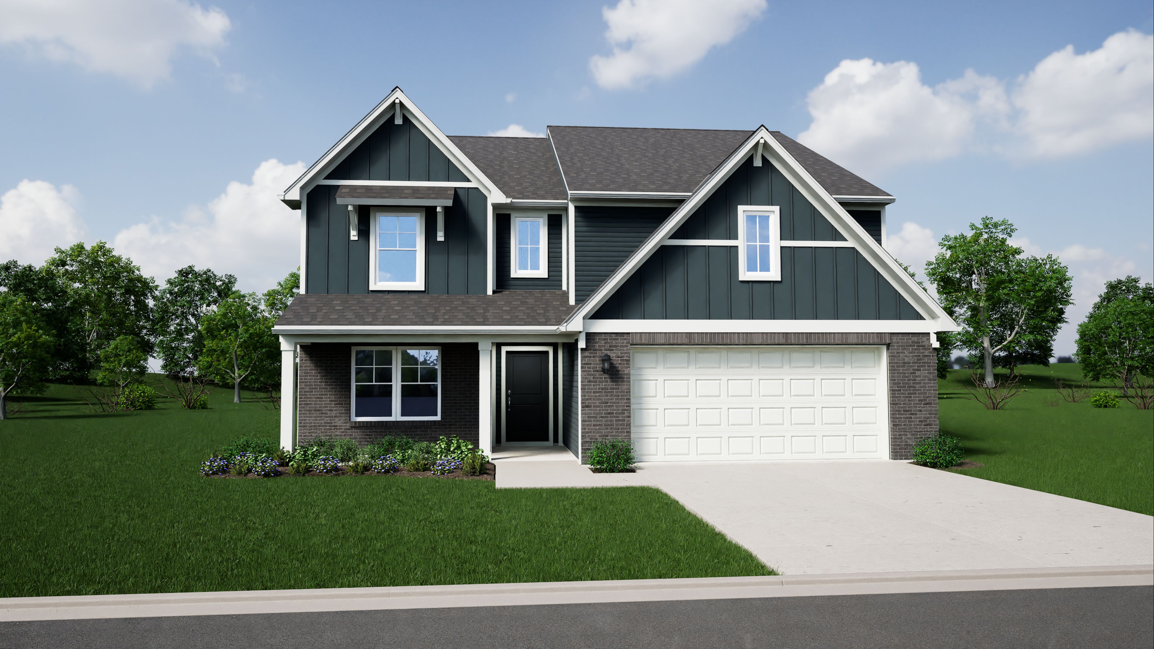 Elevation E, Brick C