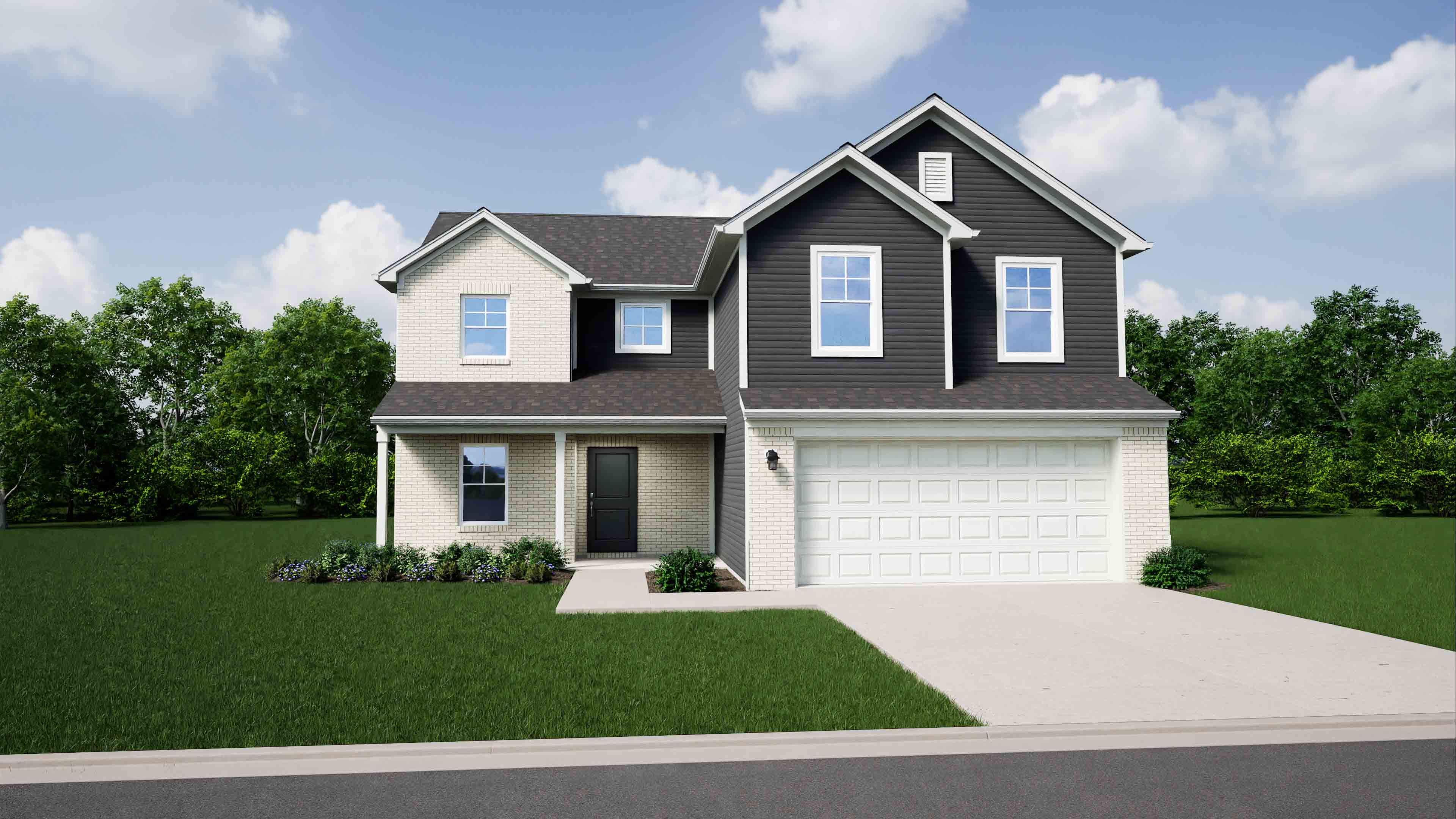 Elevation A, Brick C with Porch