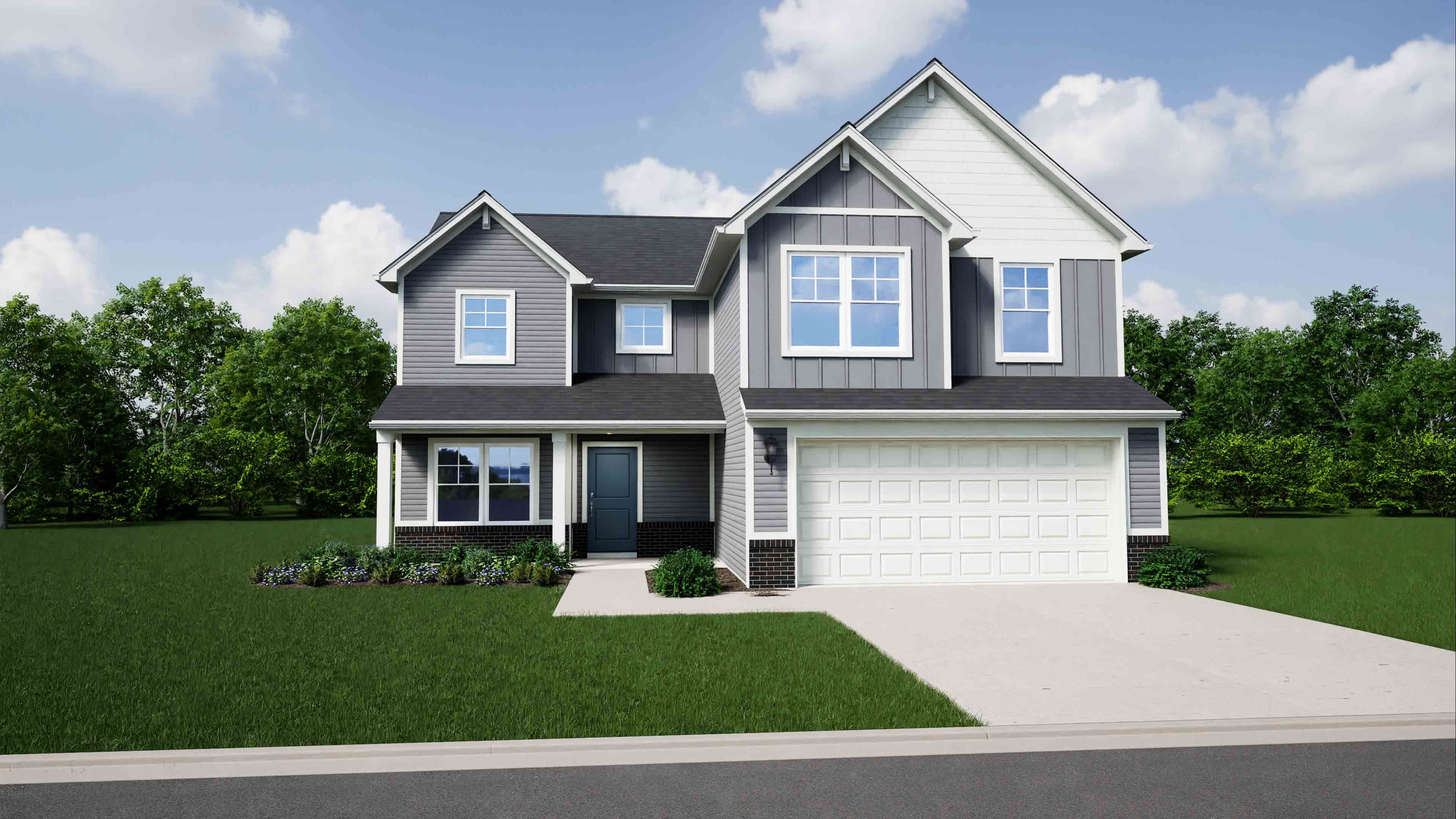 Elevation C, Brick A