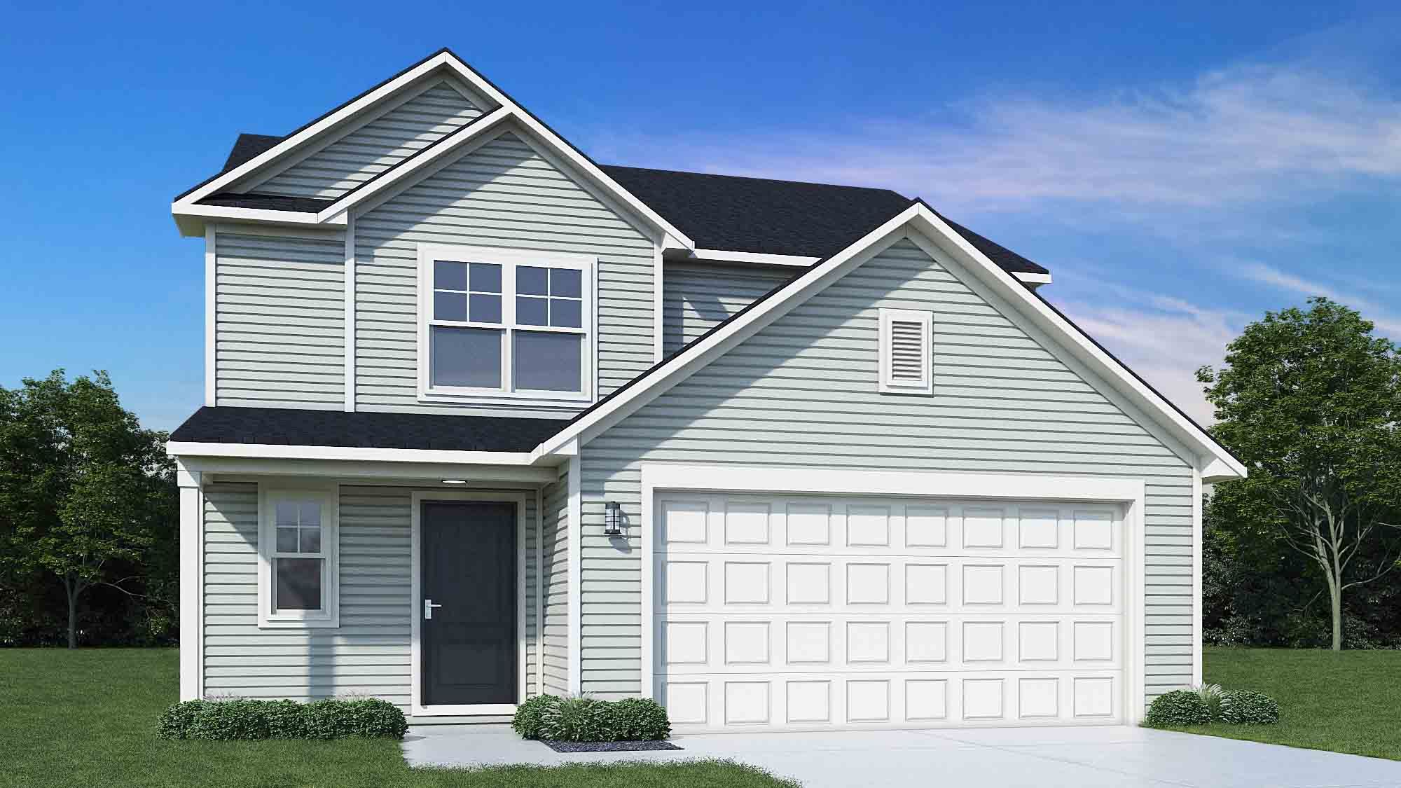 Elevation B, No Brick