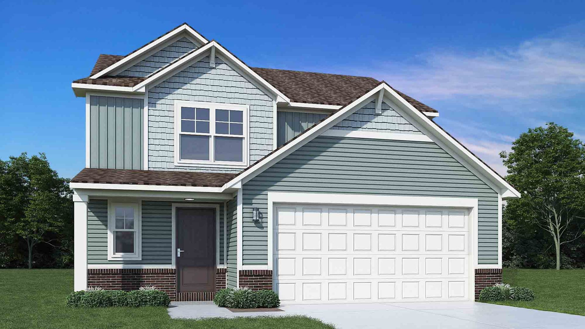 Elevation C, Brick A