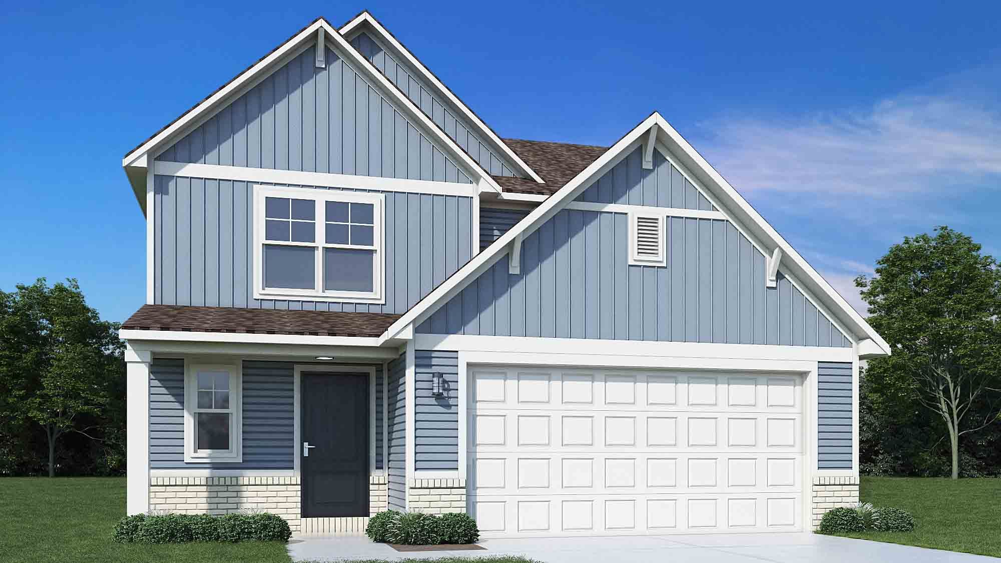 Elevation D, Brick A