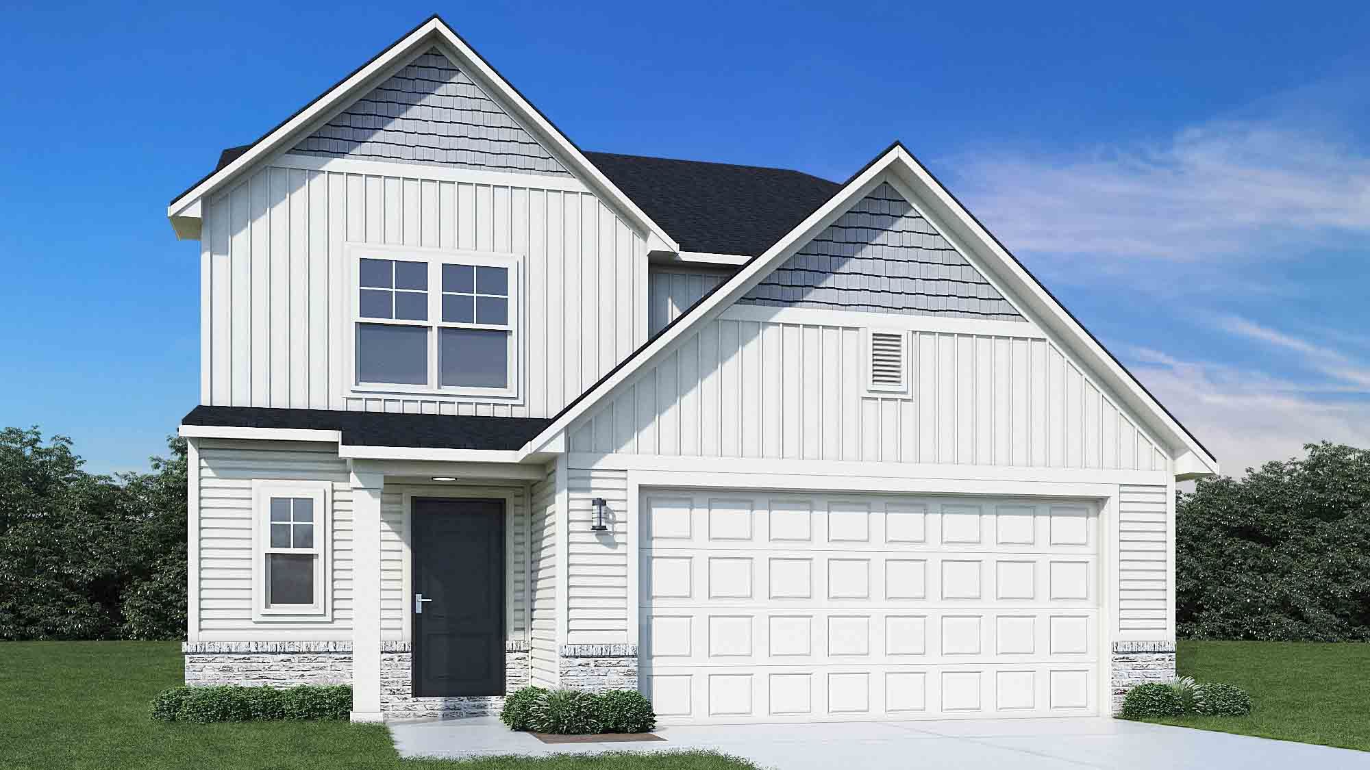 Elevation E, Brick A