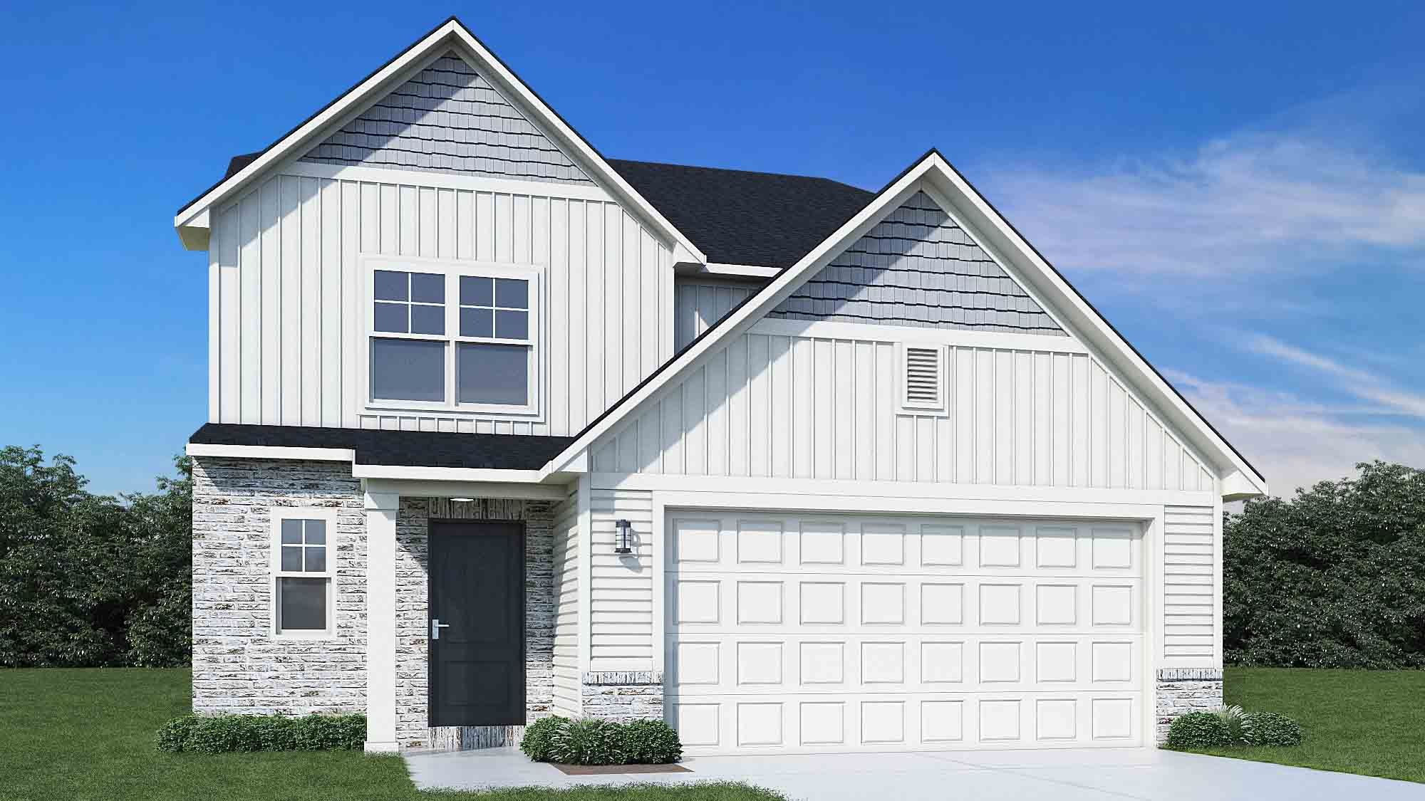 Elevation E, Brick B