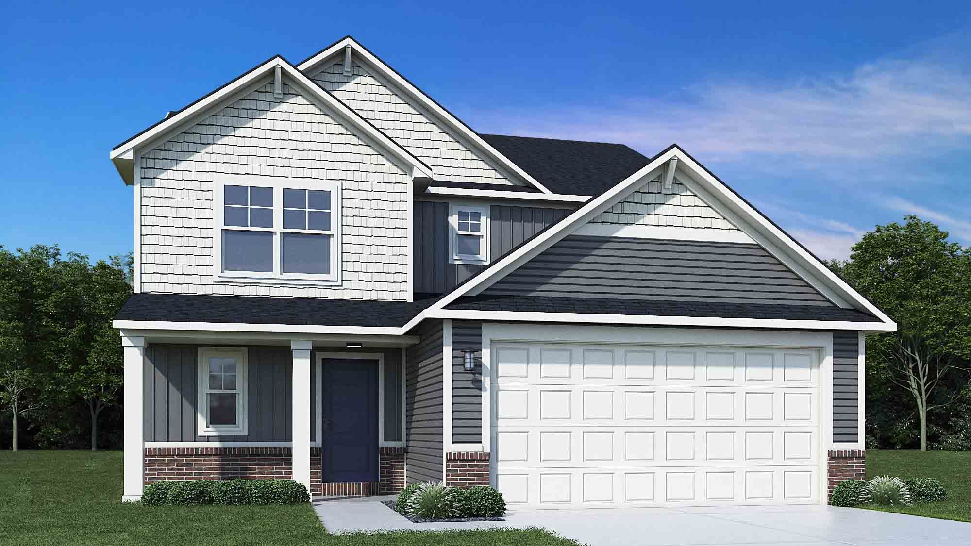 Elevation C, Brick A