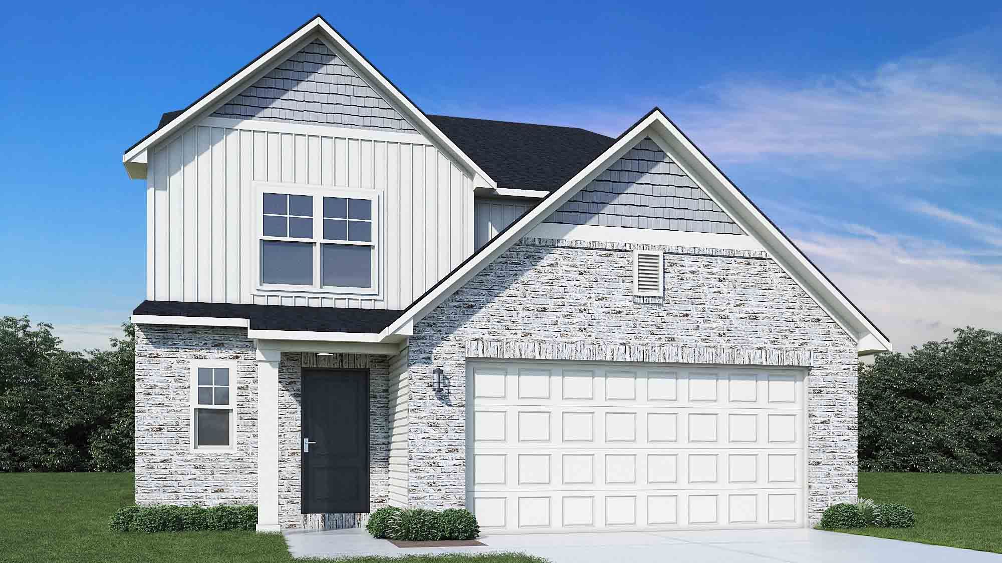 Elevation E, Brick C