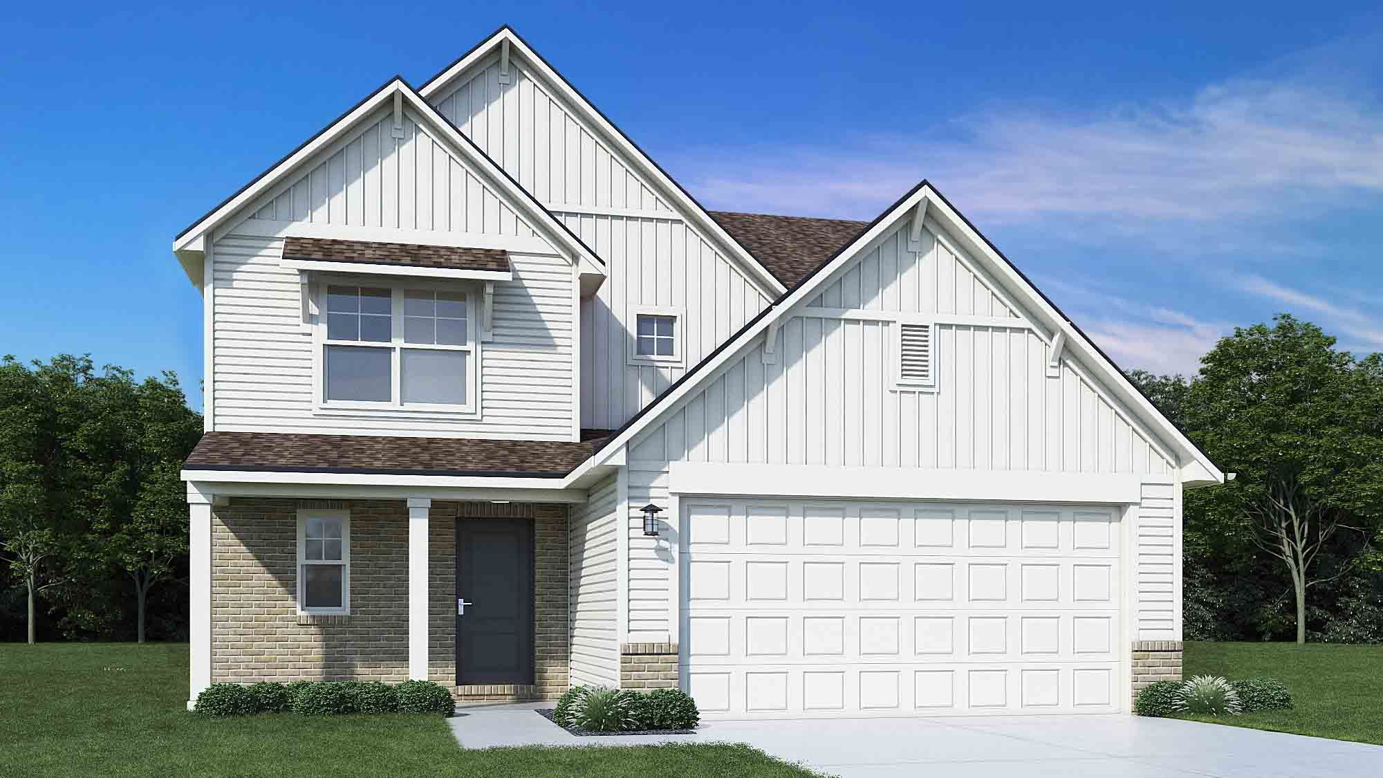 Elevation E, Brick B