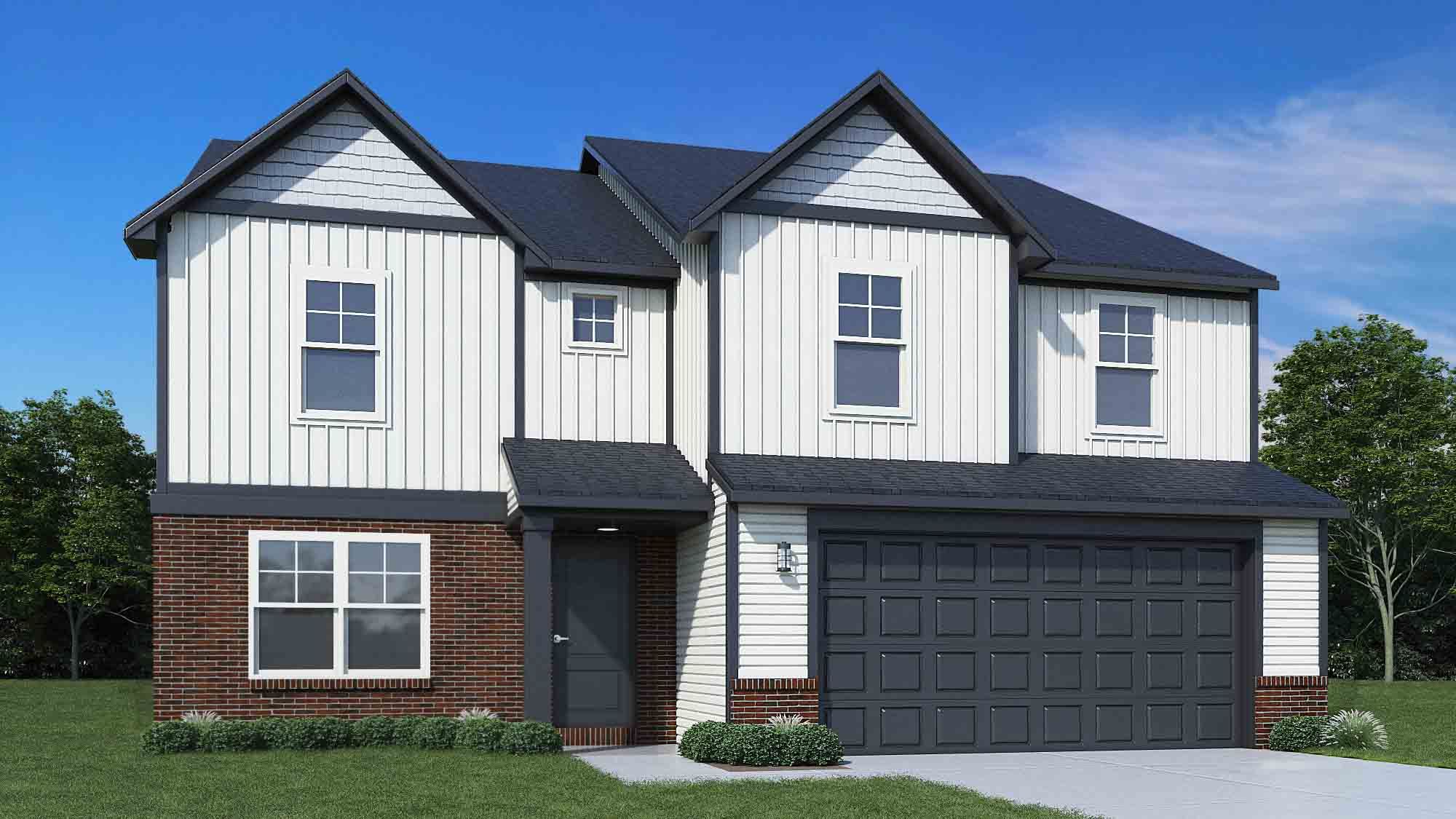 Elevation D, Brick B