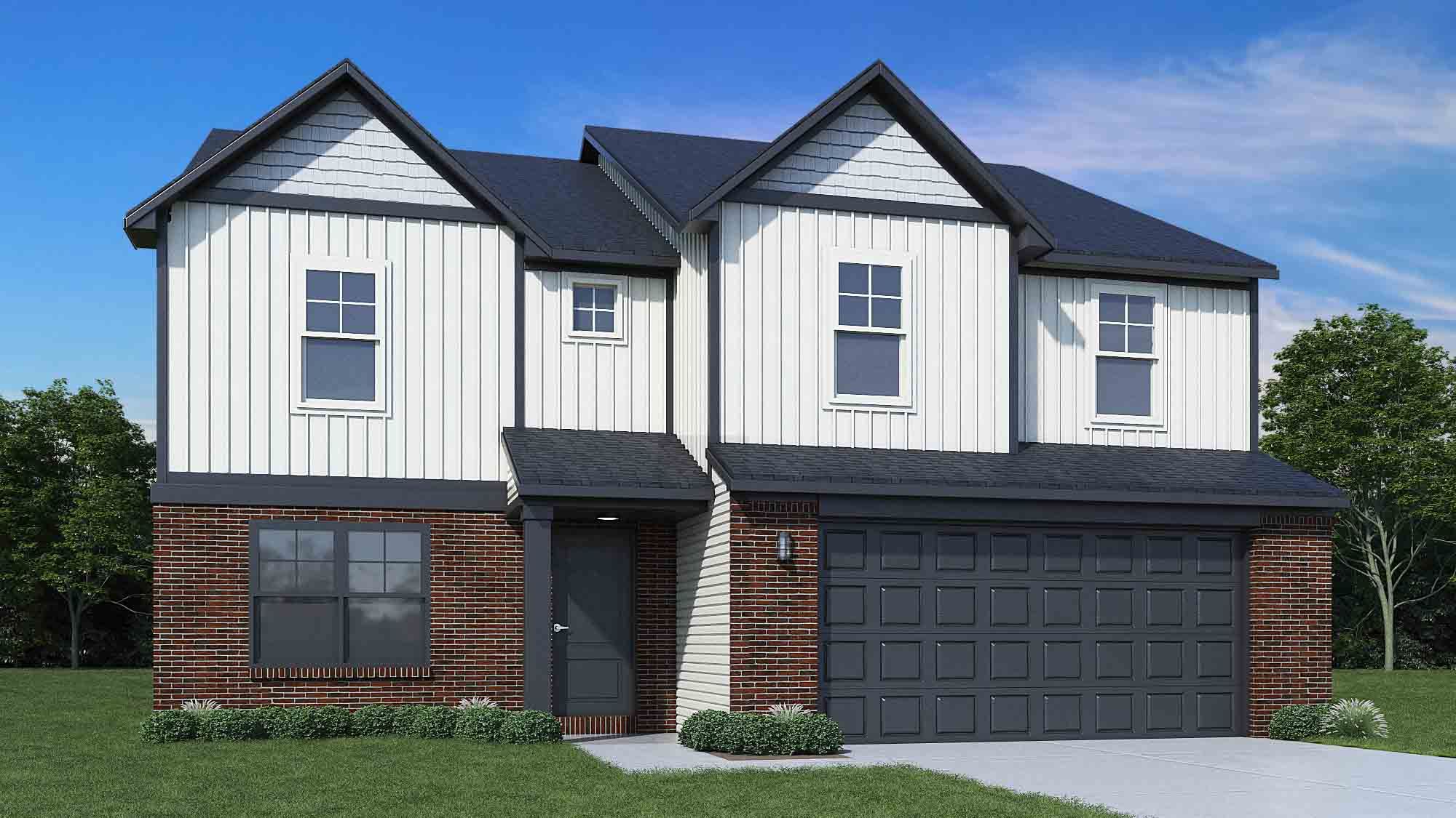 Elevation D, Brick C