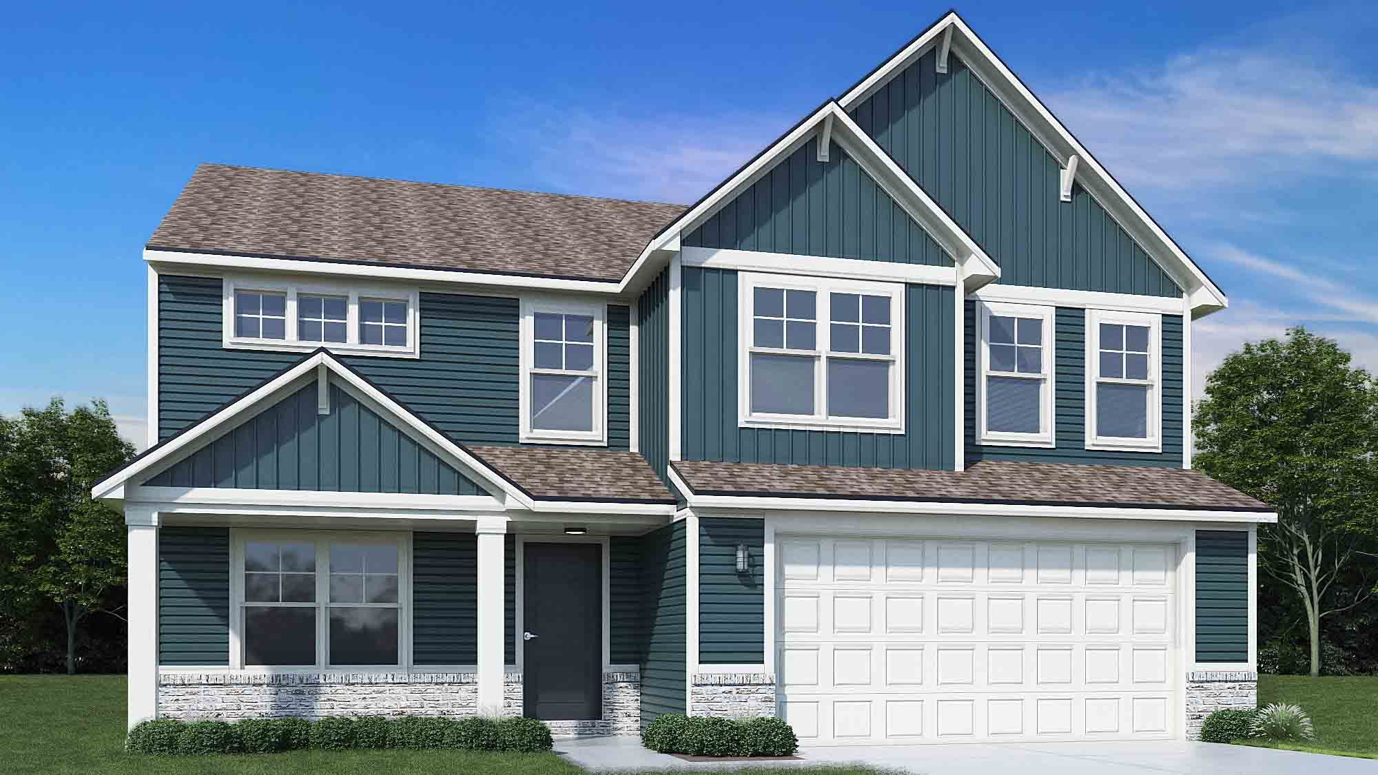 Elevation E, Brick A