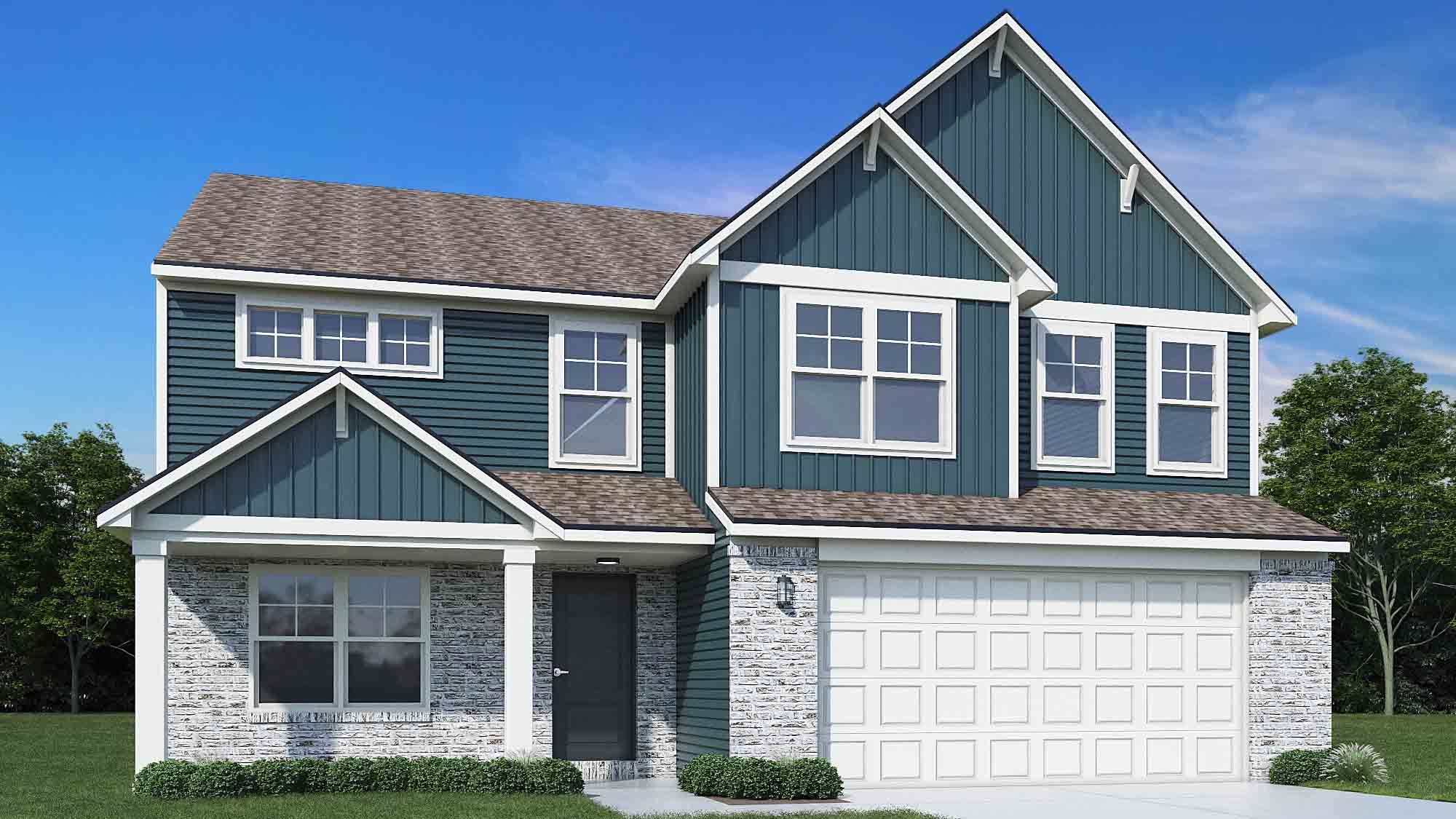 Elevation E, Brick B